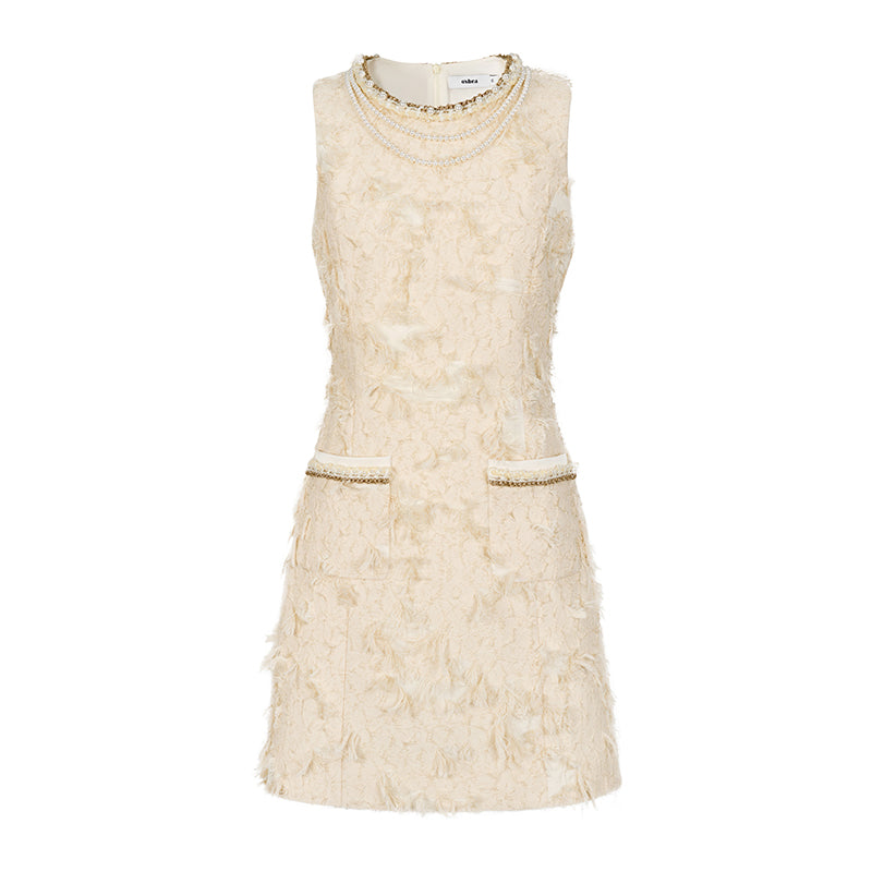 OShea Feather sleeveless dress