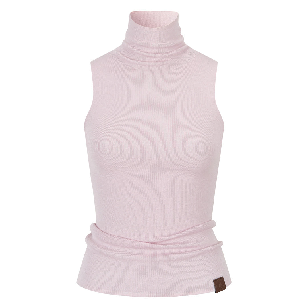 VIA PITTI VIADK782 Versatile high neck sleeveless woolen vest