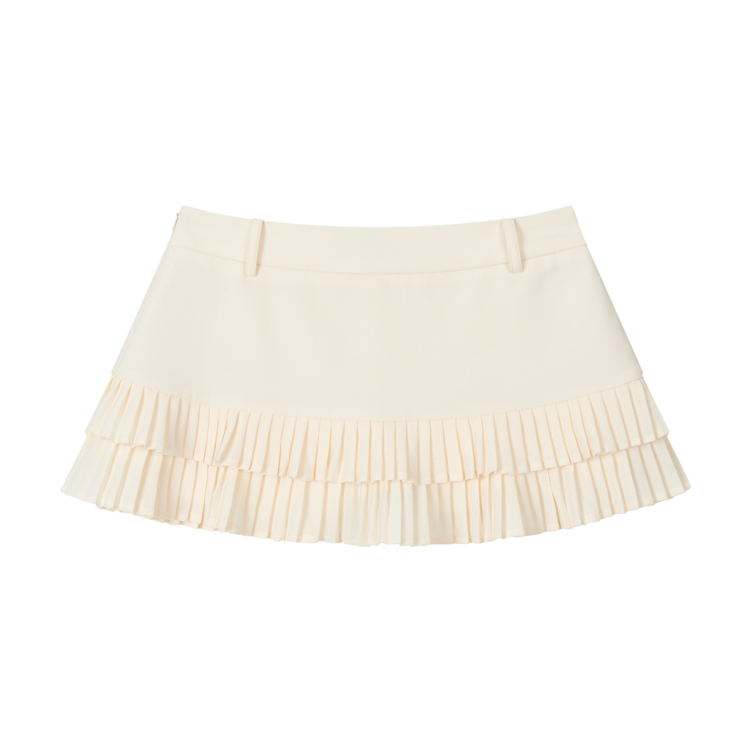 VIA PITTI VIABS307 Low waist pleated skirt (2color)