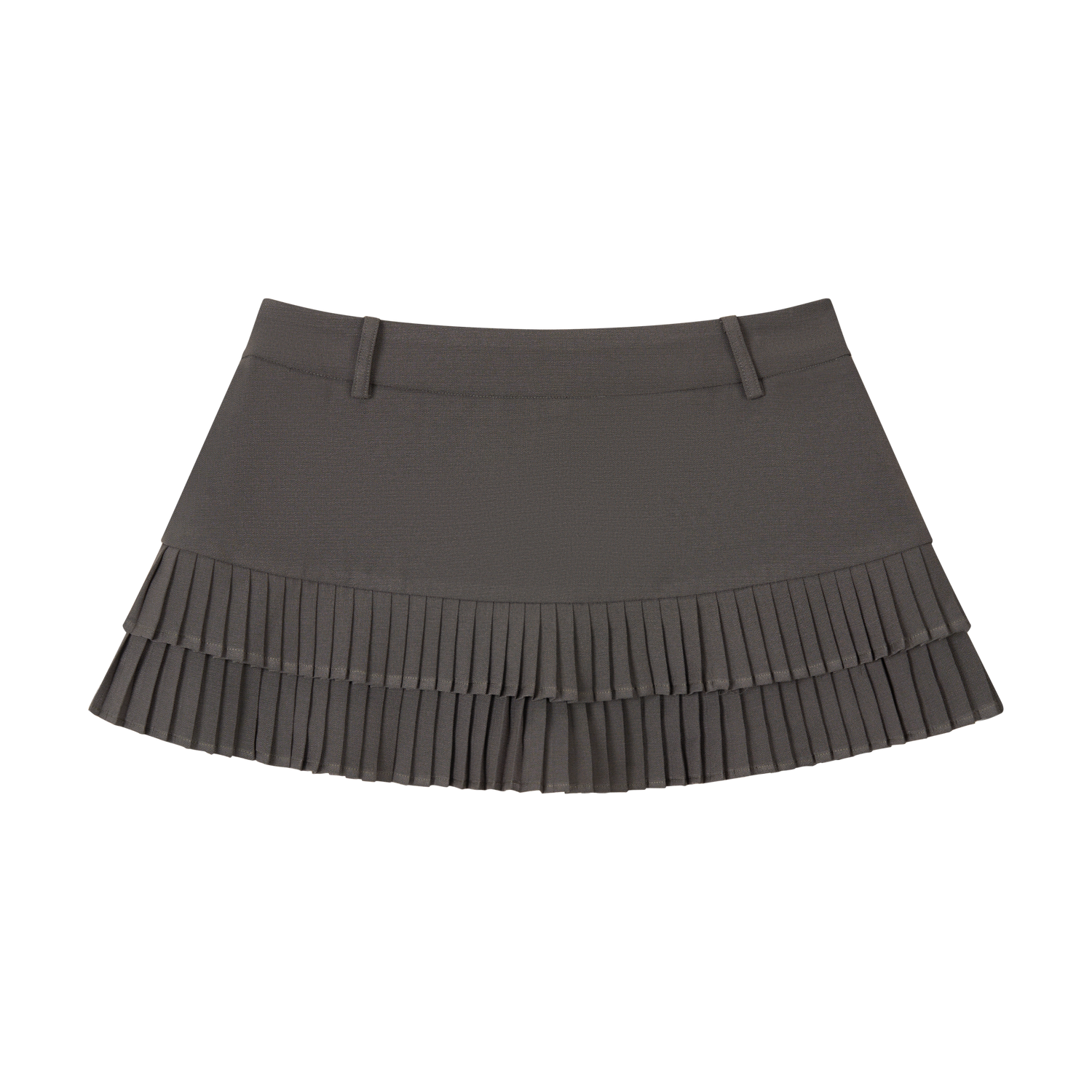 VIA PITTI VIABS307 Low waist pleated skirt (2color)