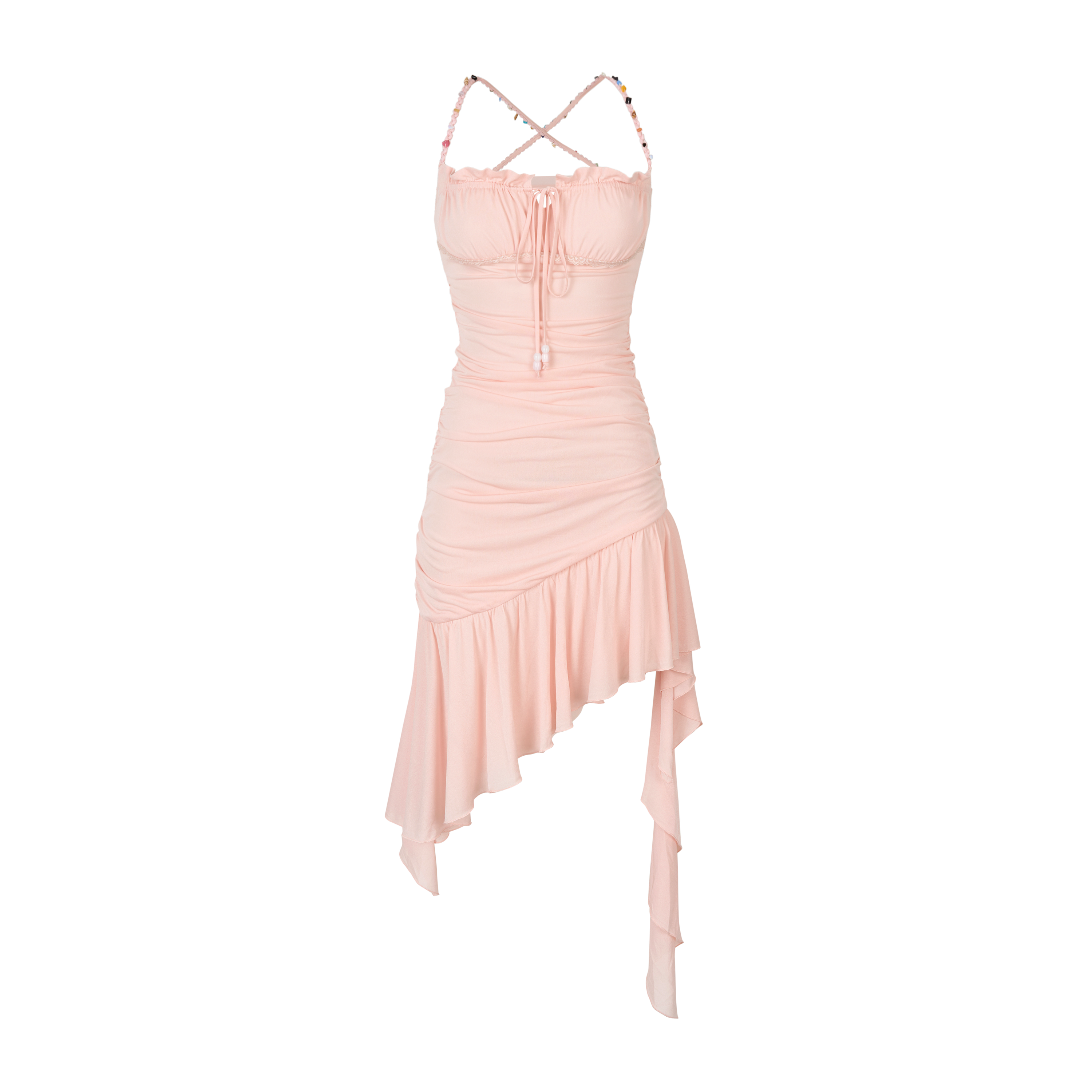 VIA PITTI VIABD336 Beaded mesh dress (2color)