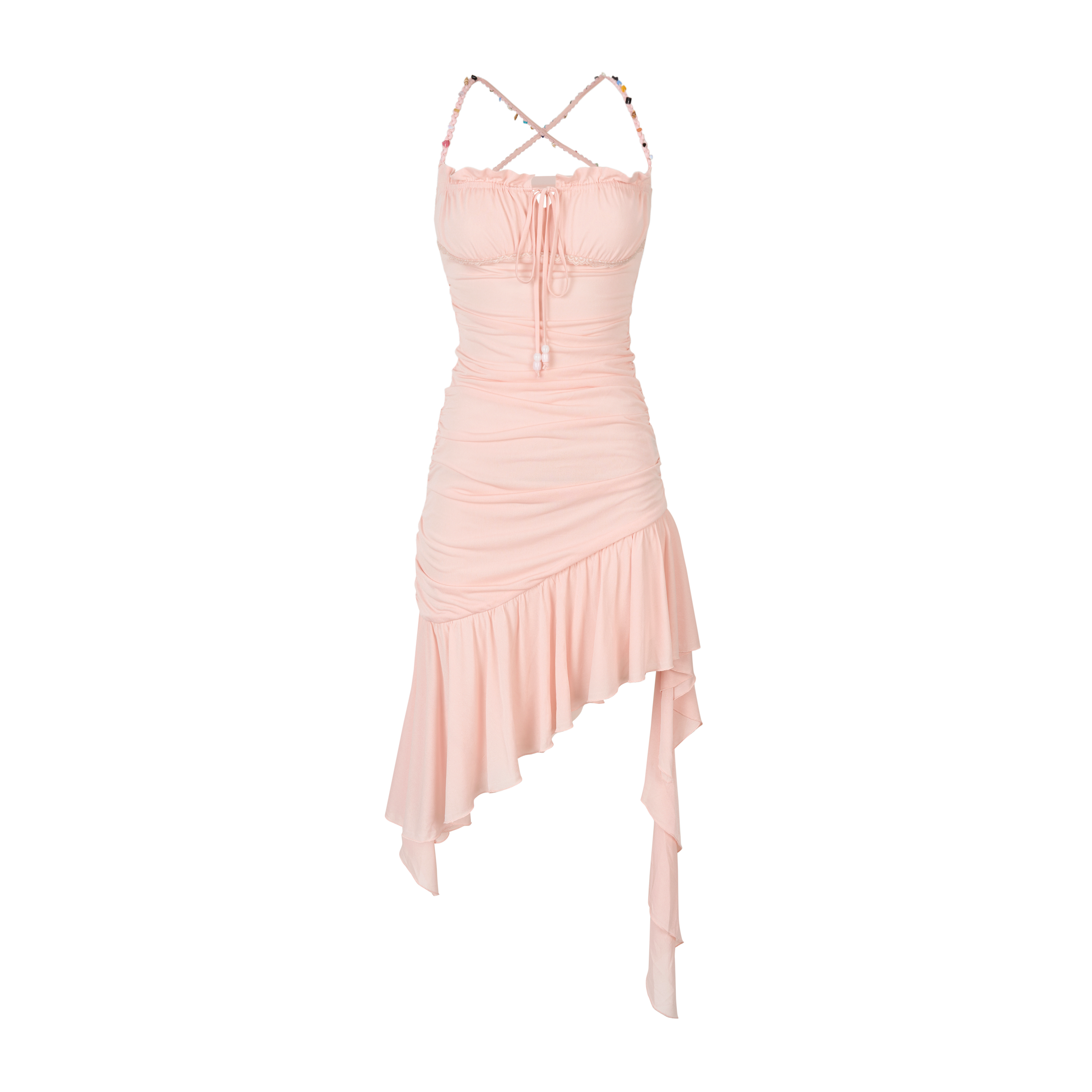 VIA PITTI VIABD336 Beaded mesh dress (2color)