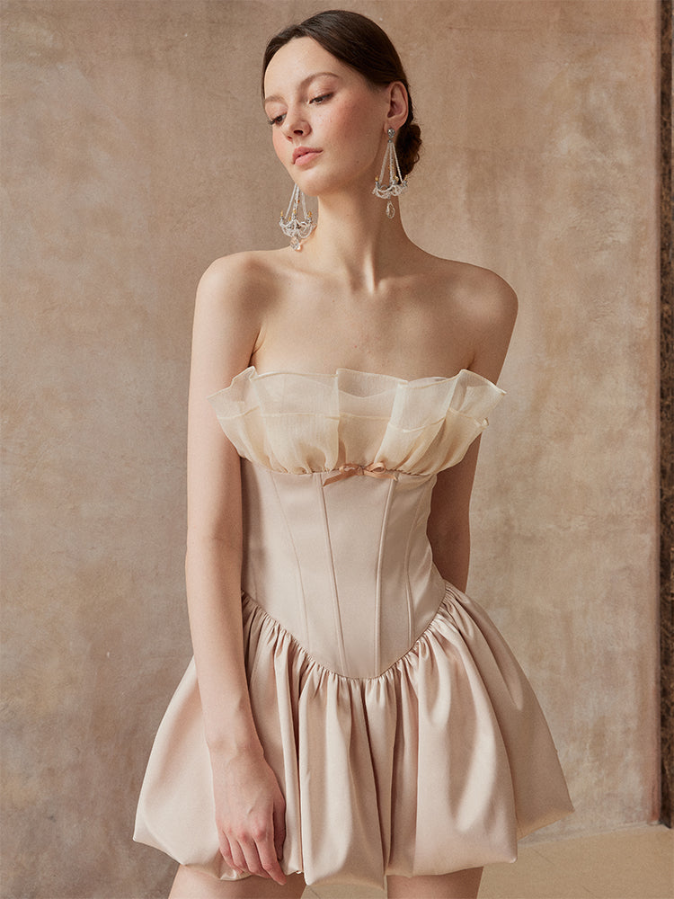 Fa Sogno FSN25AW-DR-03 Light champagne dress
