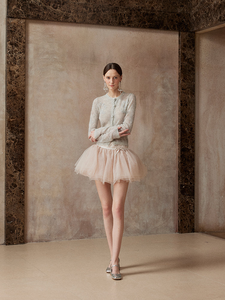 Fa Sogno FSN25AW-SC-20 Knitted sweater + skirt + scarf set