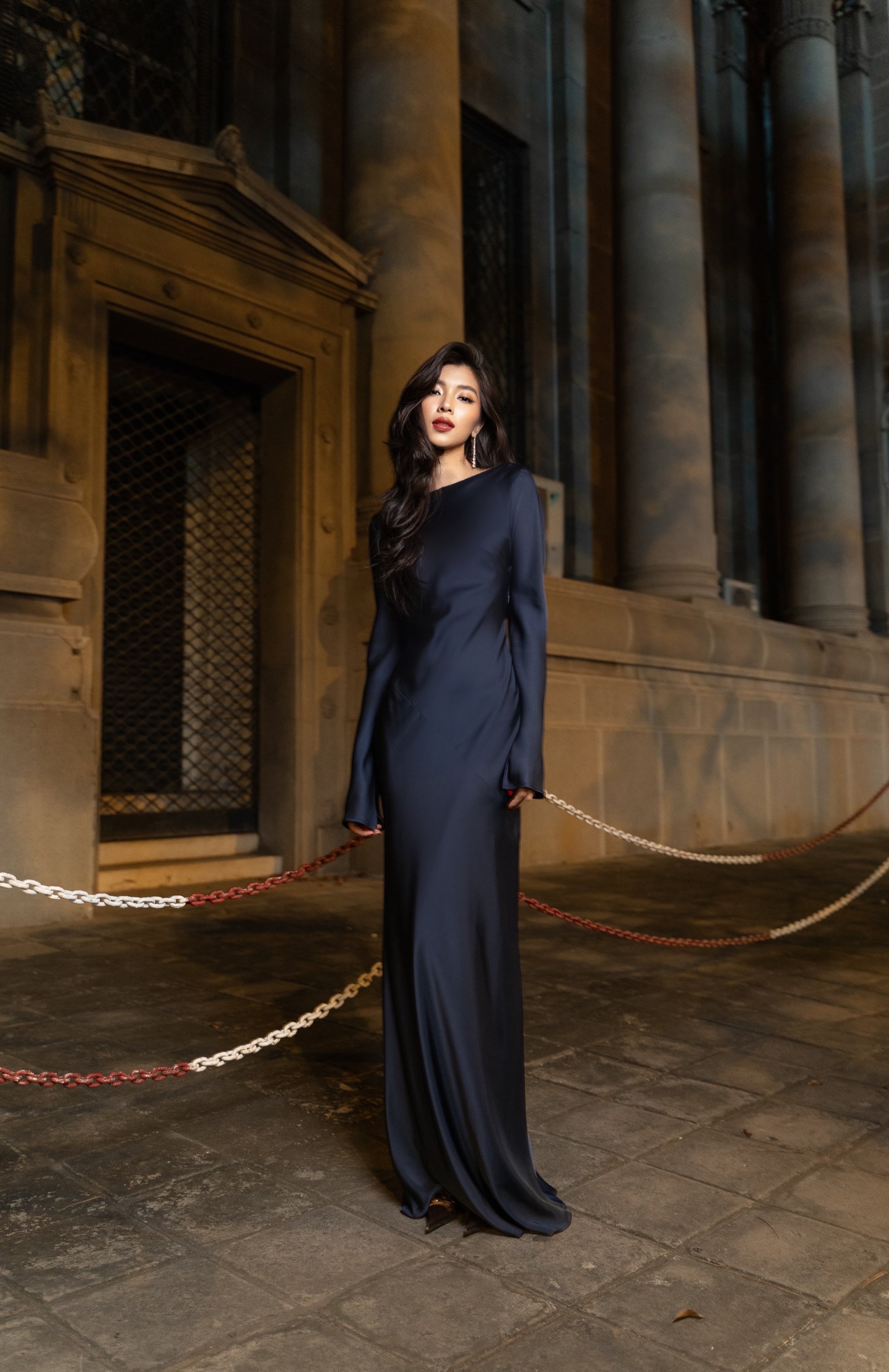 KISSERINE LILY SILK DRESS(4color)