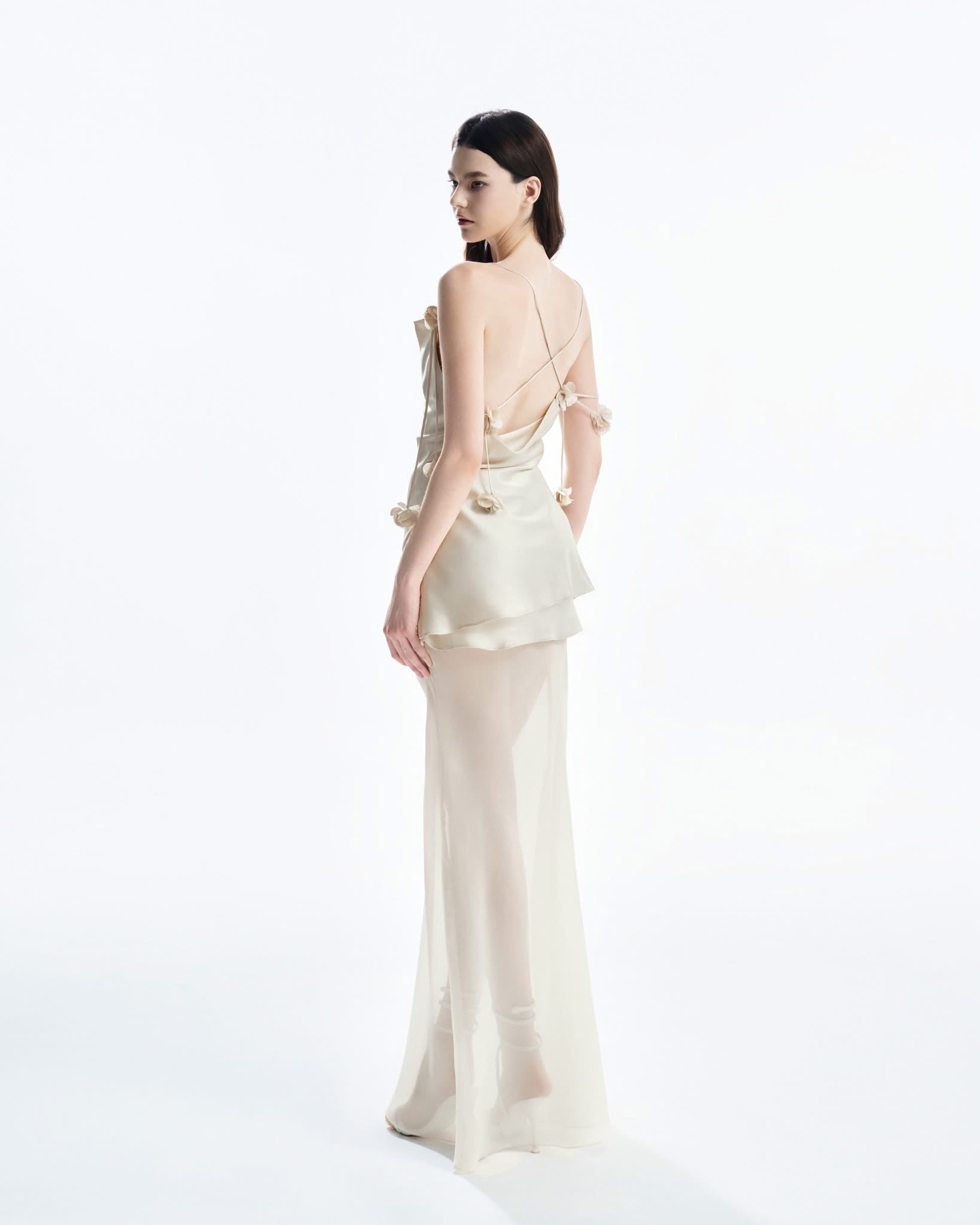 MUST HAVE Strappy top & Tow tiered midi skirt
