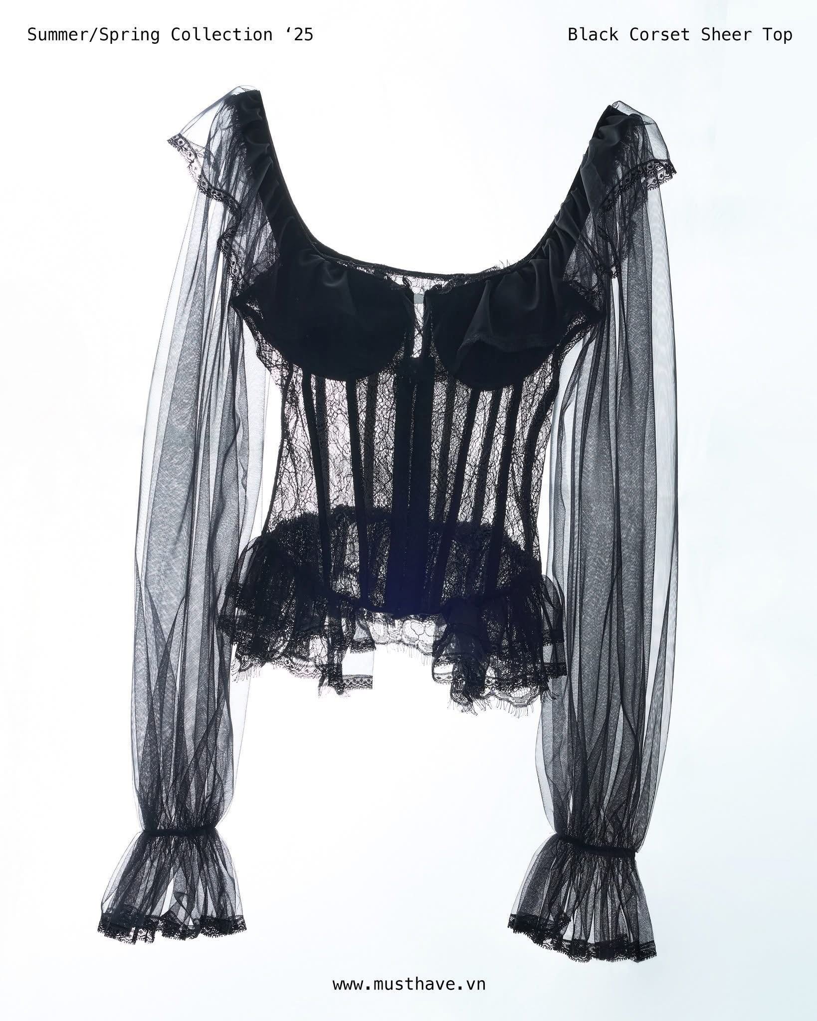 MUST HAVE Corset Lace Top & Baggy Pants