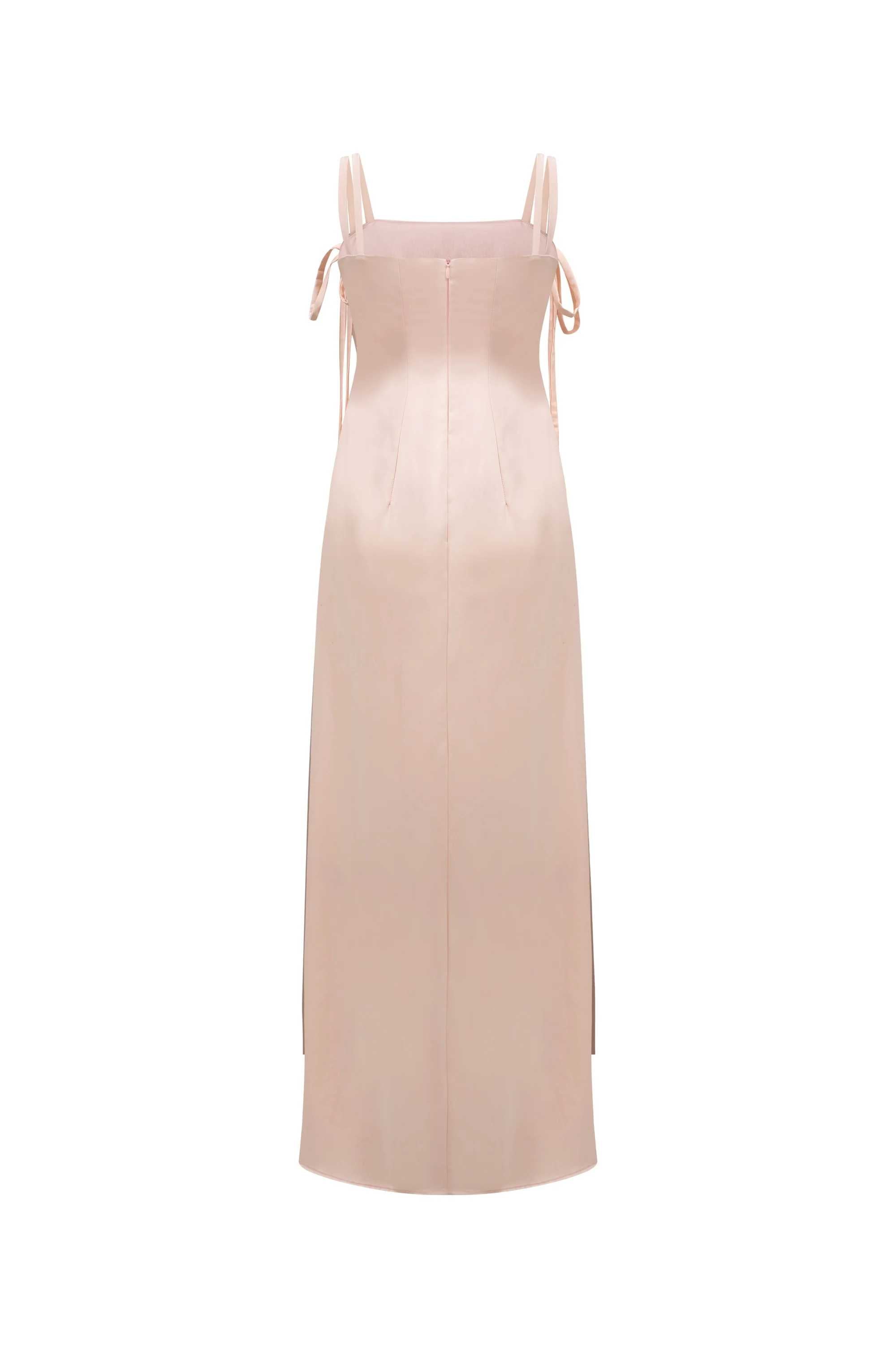 Phoebe Bow tie strap suspender dress