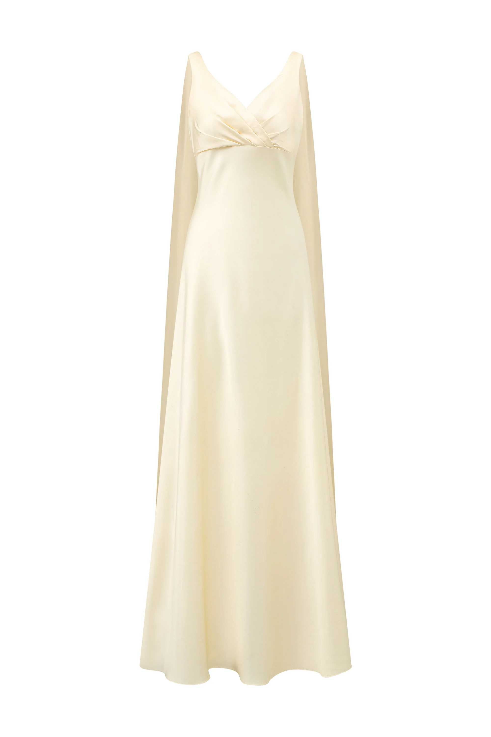 Phoebe V-neck shawl dress