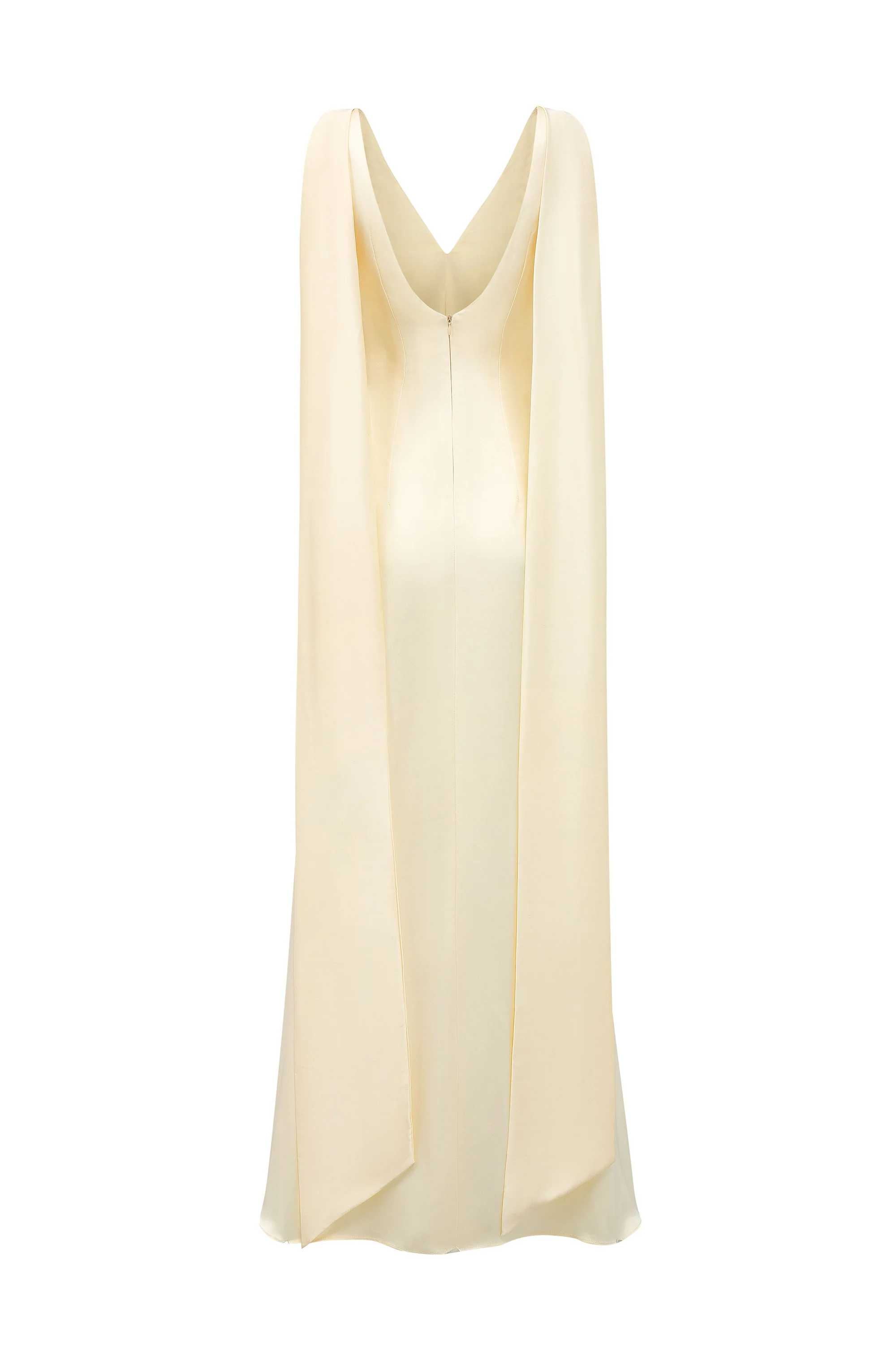 Phoebe V-neck shawl dress