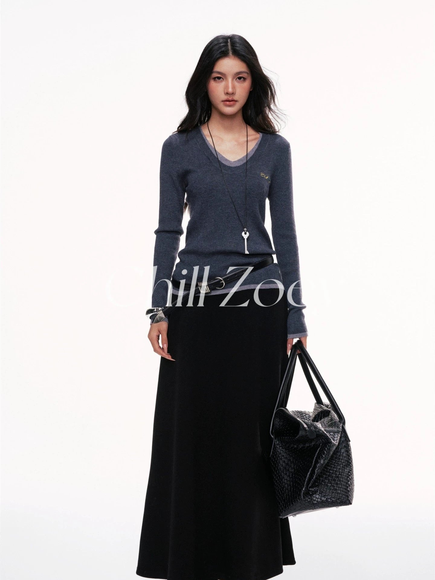 Chill Zoey Winter Variations Fake Two Piece Top