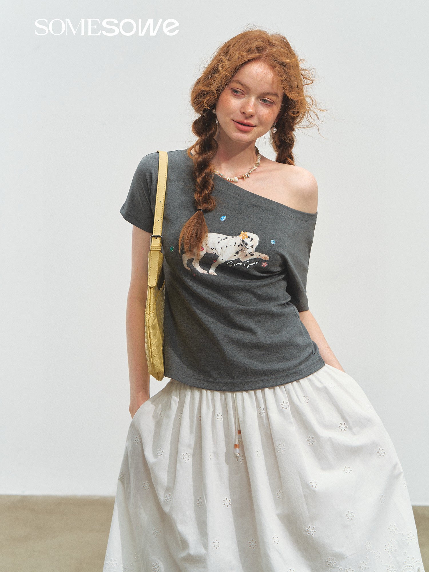 SOMESOWE S2508159 Spotted Dog T-shirt