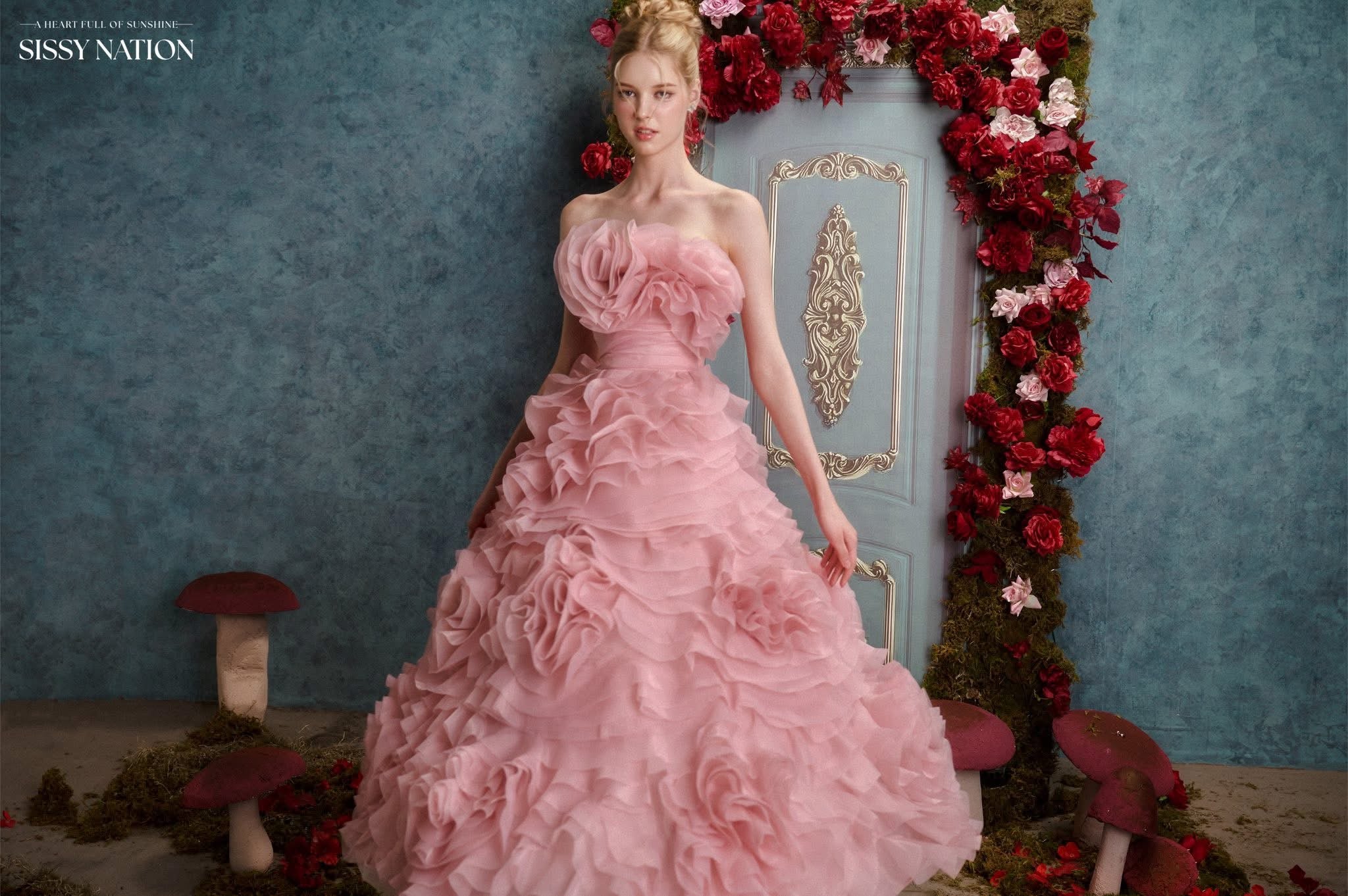 Sissy Rosie Layers Gown Dress