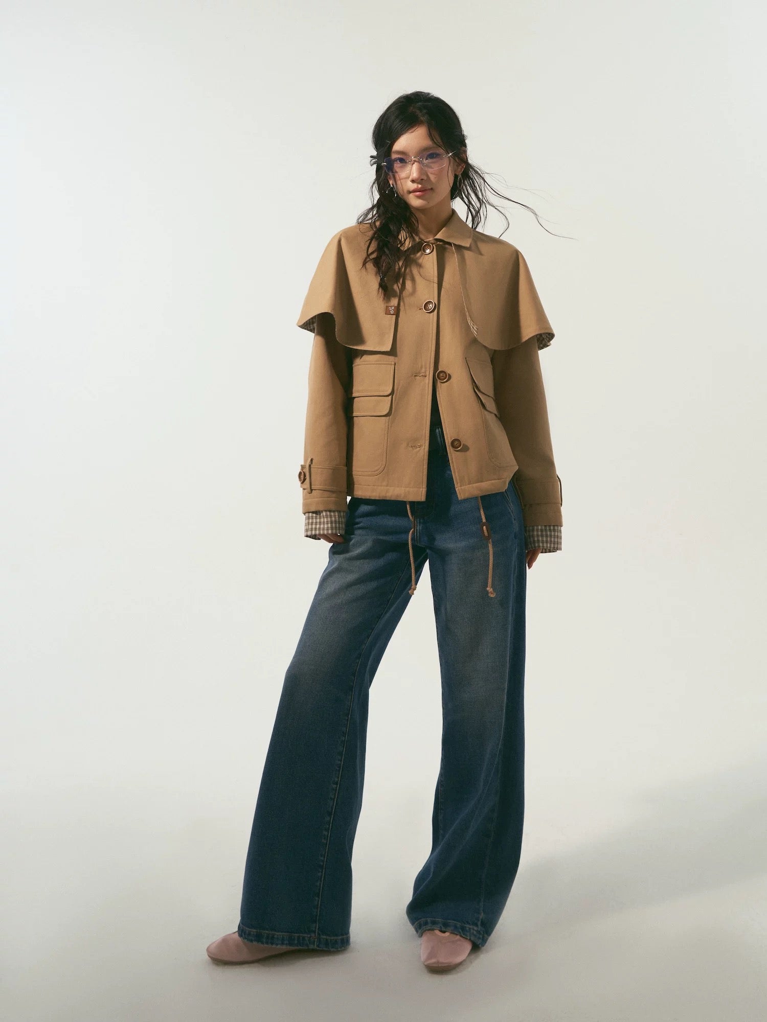 SOMESOWE Nomadic style vintage washed jeans