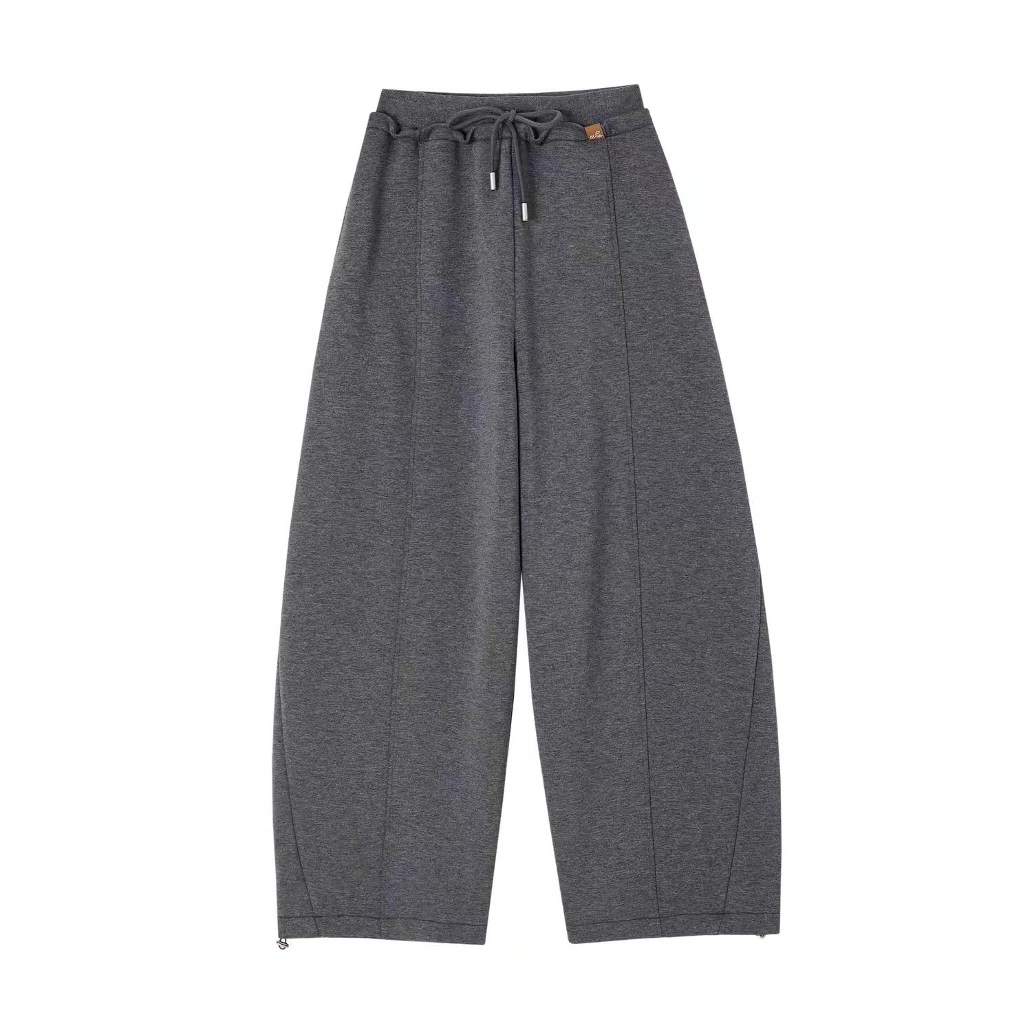SOMESOWE Relaxing double waisted curved knife pants