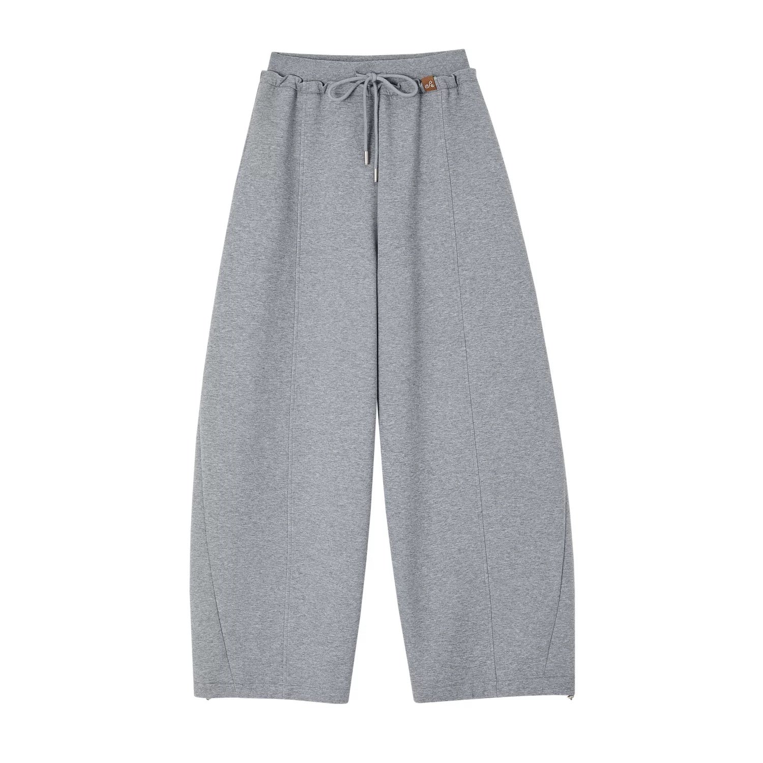 SOMESOWE Relaxing double waisted curved knife pants