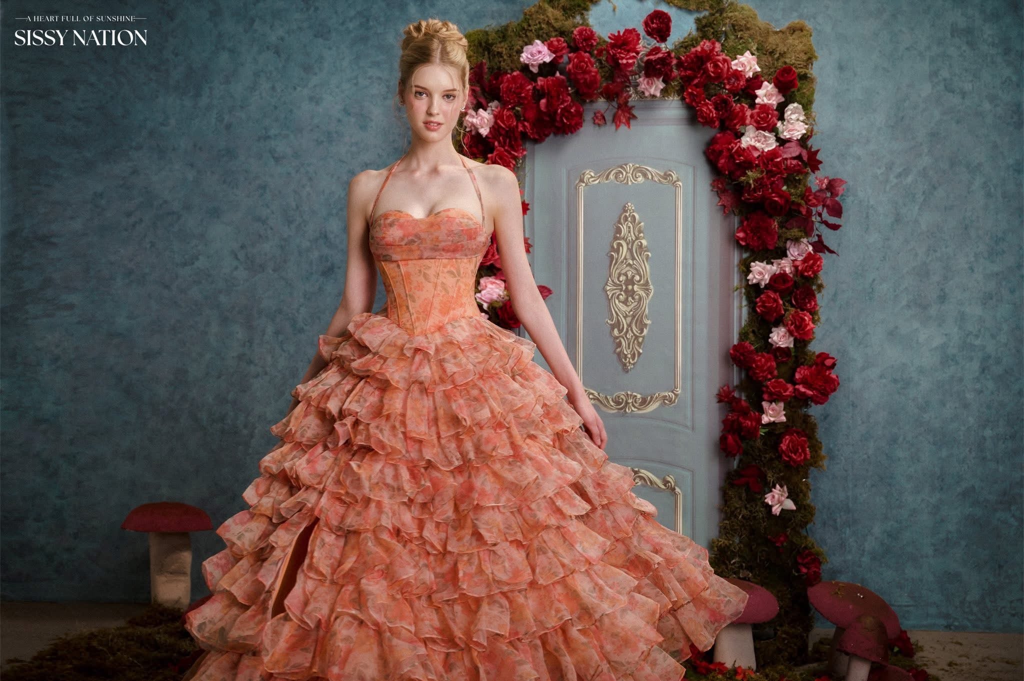 Sissy Mad At Disney Ruffle Gown Dress
