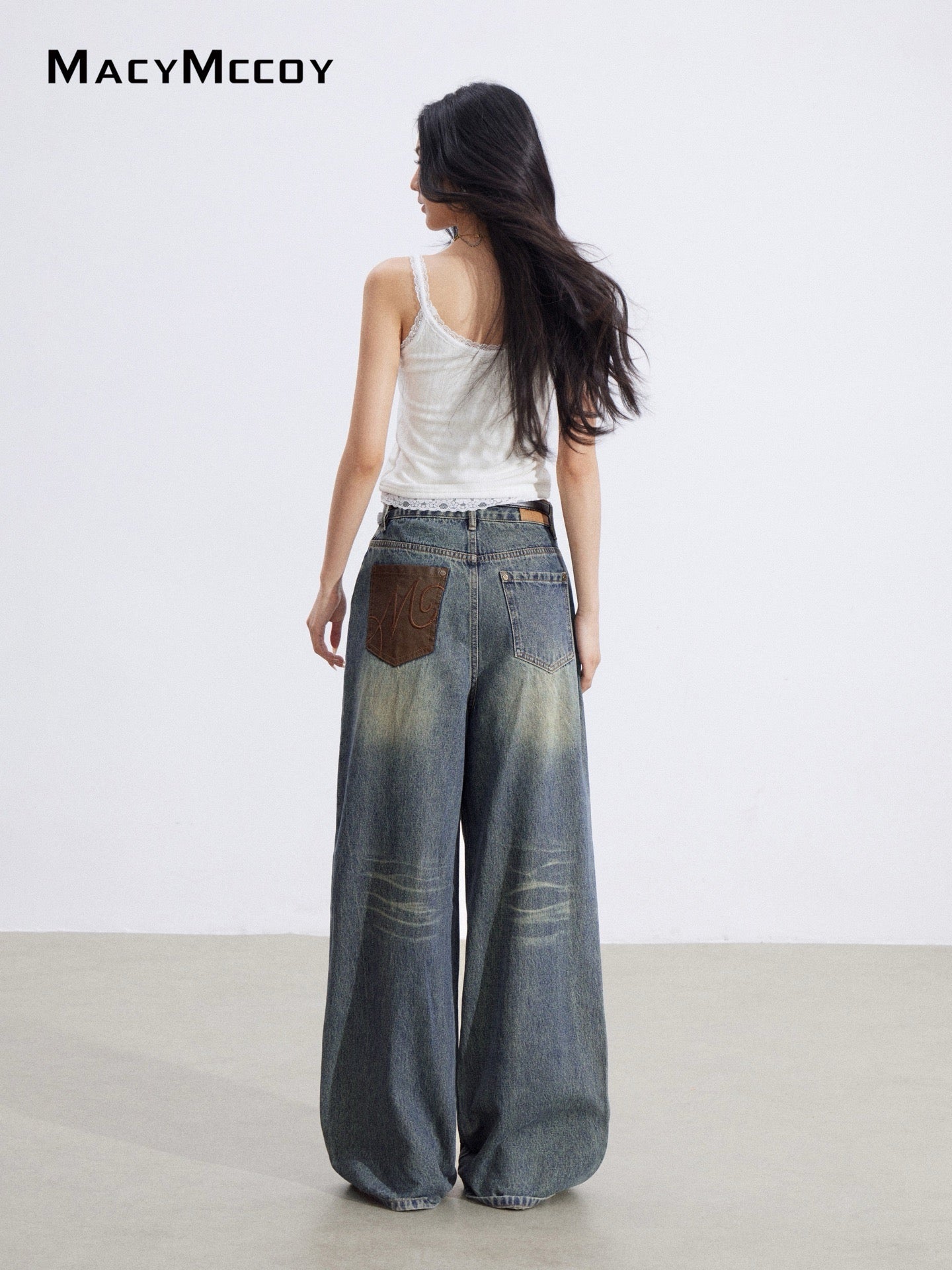 MacyMccoy MMC2026007 V-neck lace knit vest