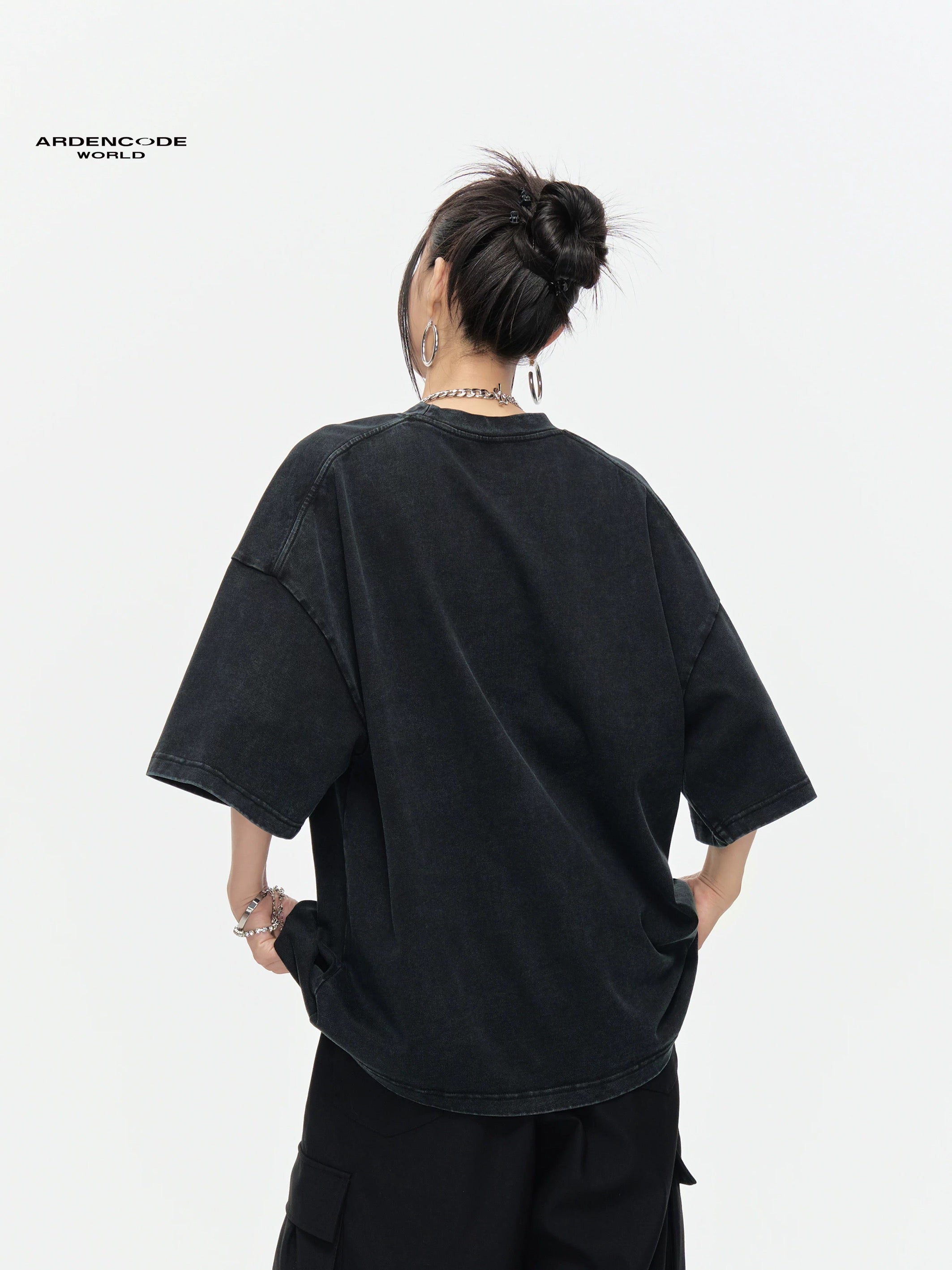 Arden Code Vintage letter print T-shirt