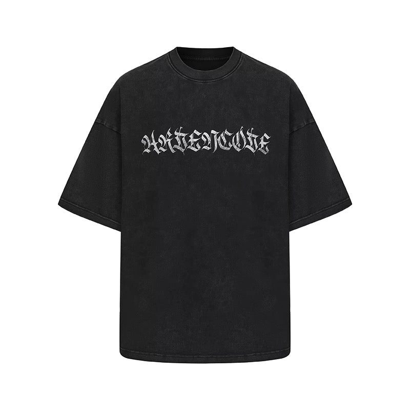 Arden Code Vintage letter print T-shirt