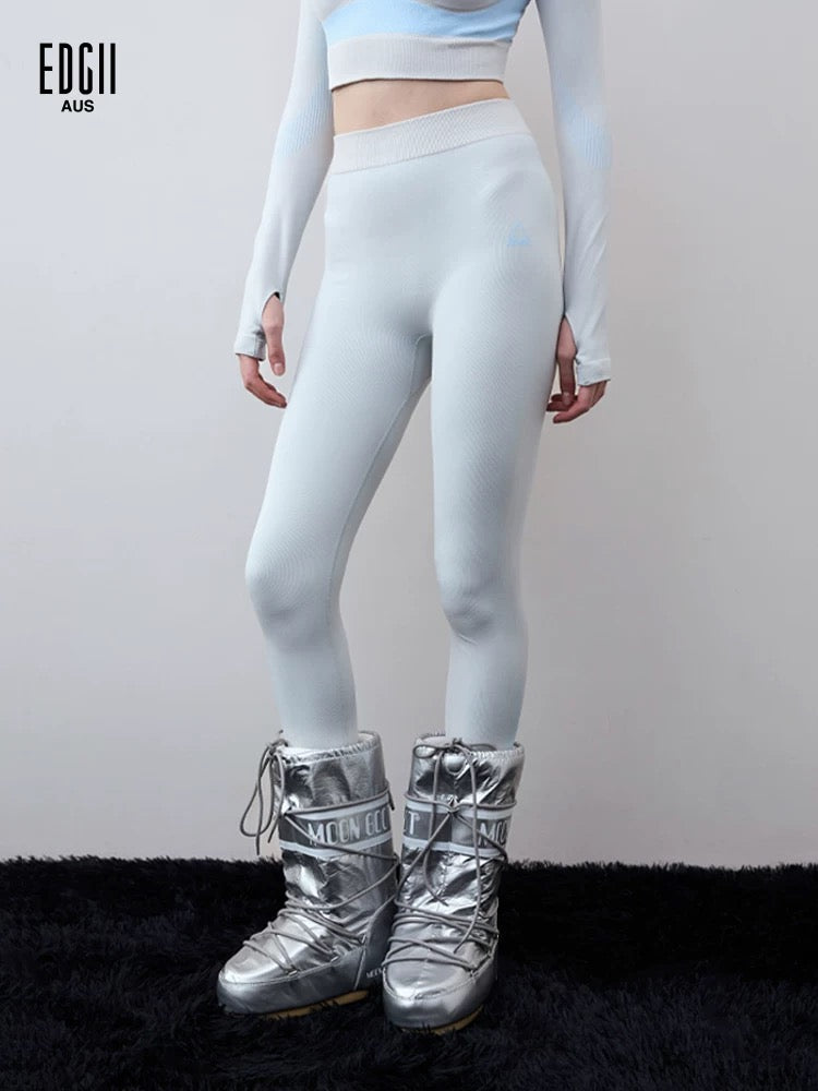 EDGII ED50AW13001&ED50AW13002 Integrated woven contrasting base top +yoga pants