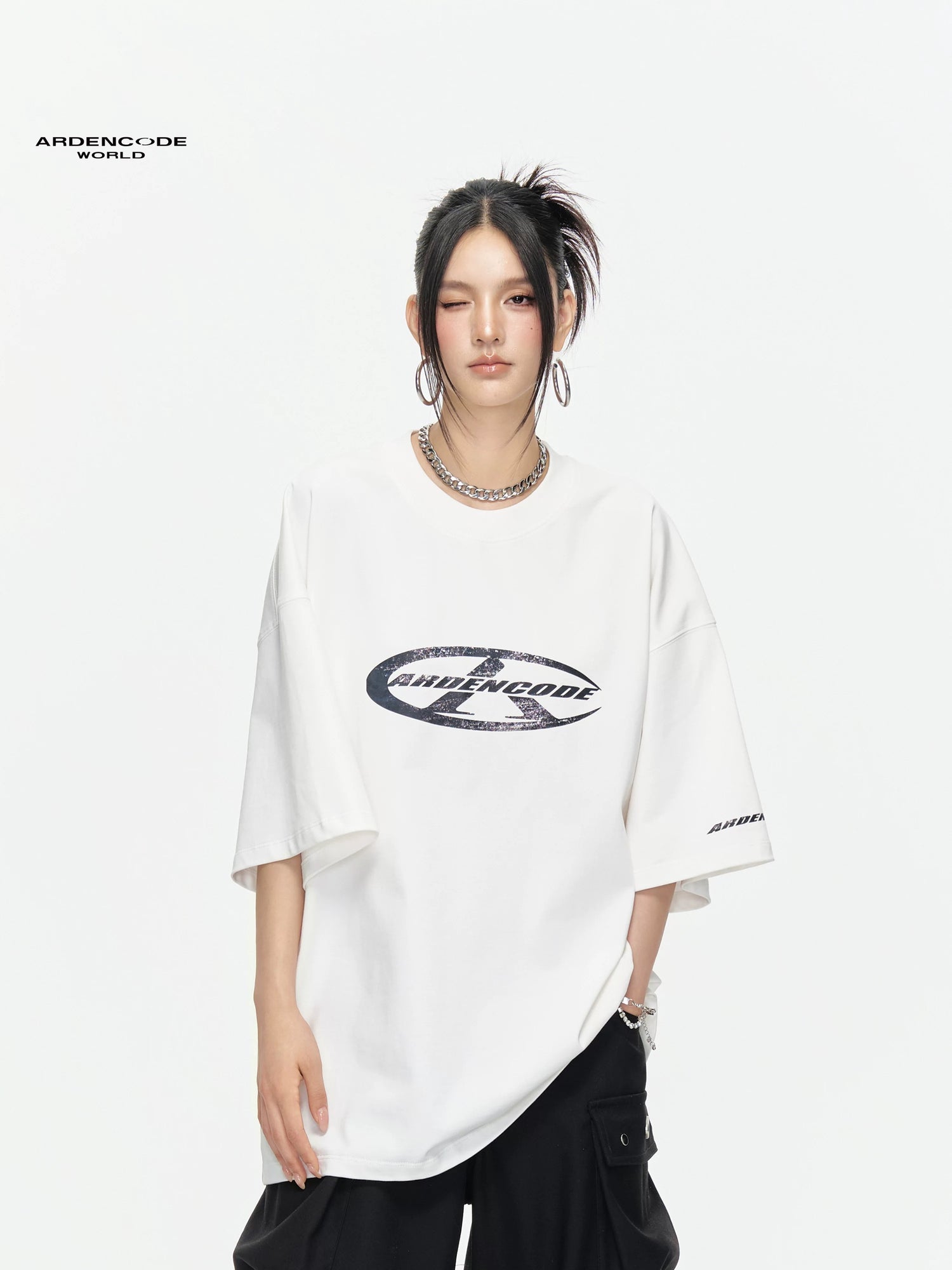 Arden Code Loose round neck T-shirt