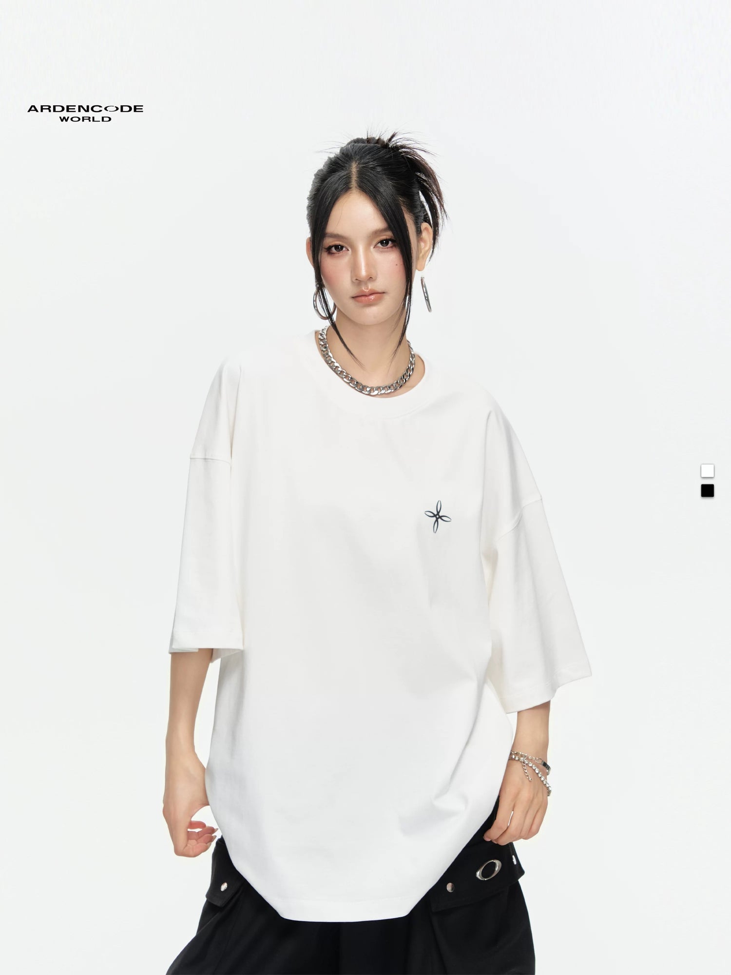 Arden Code Loose printed T-shirt