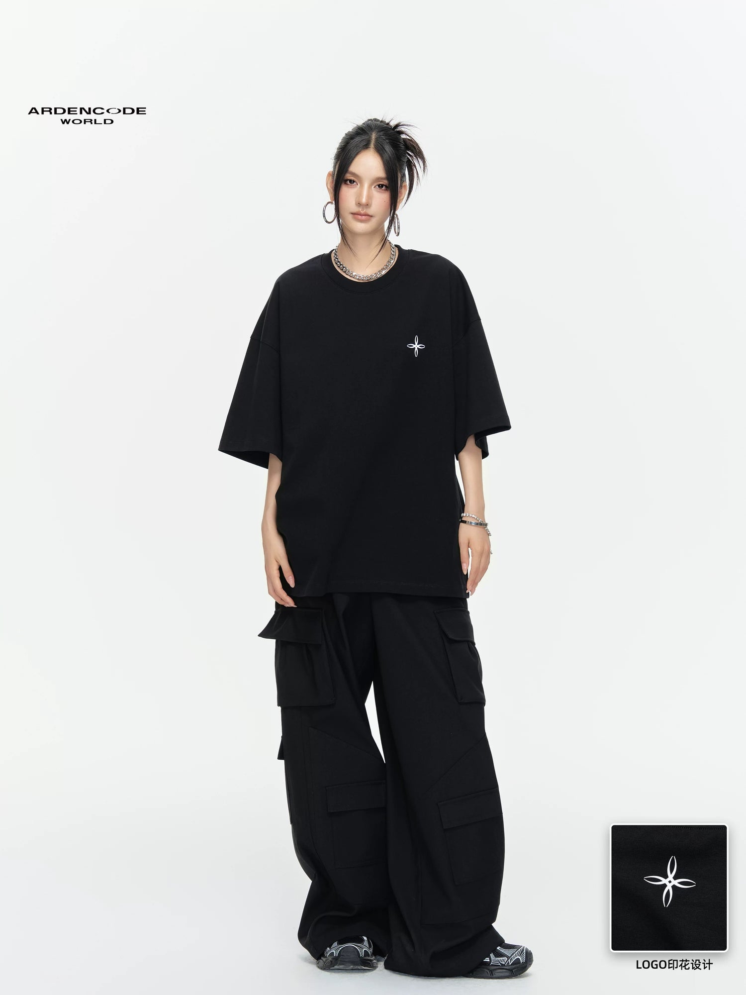 Arden Code Loose printed T-shirt