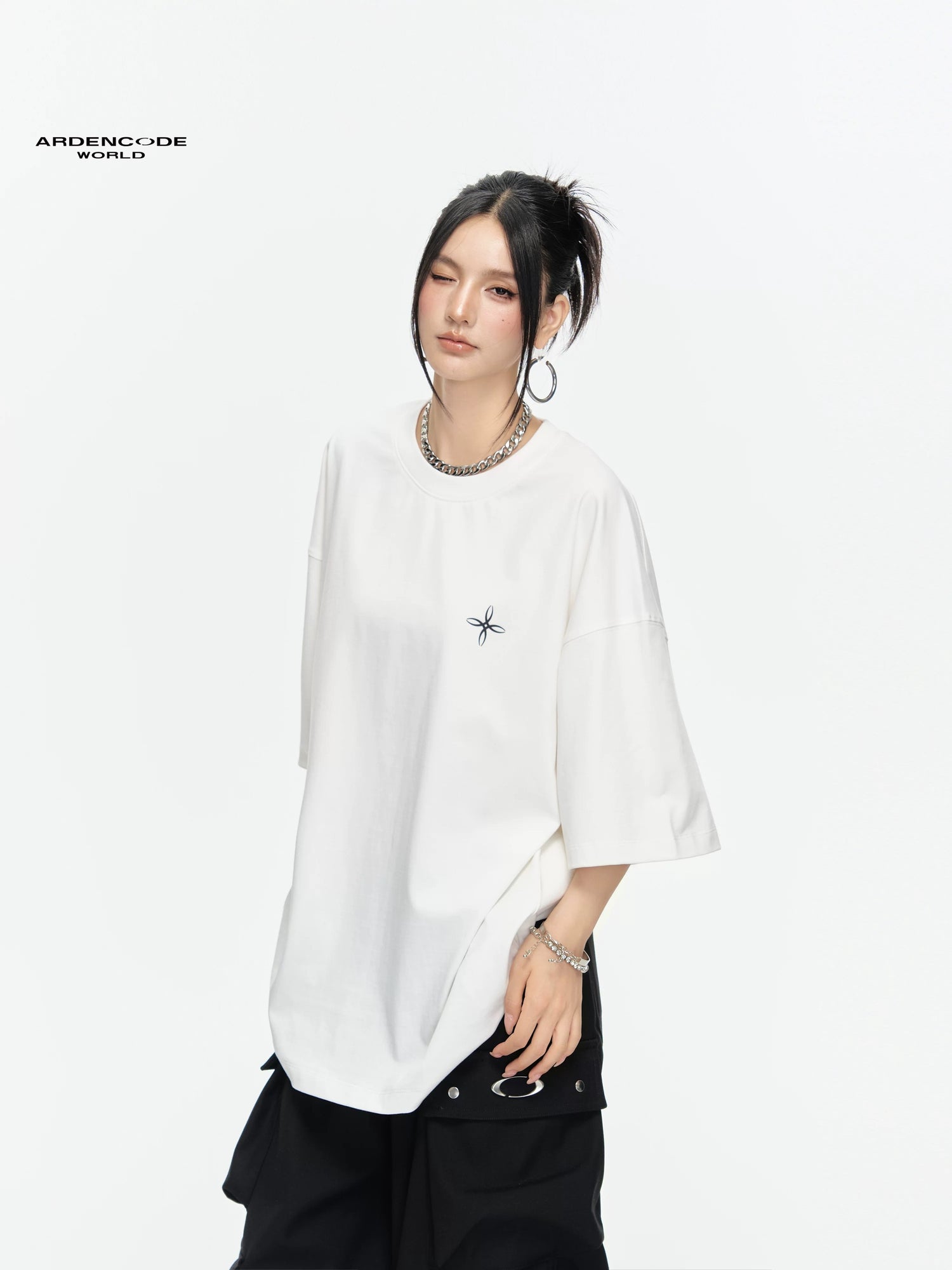 Arden Code Loose printed T-shirt