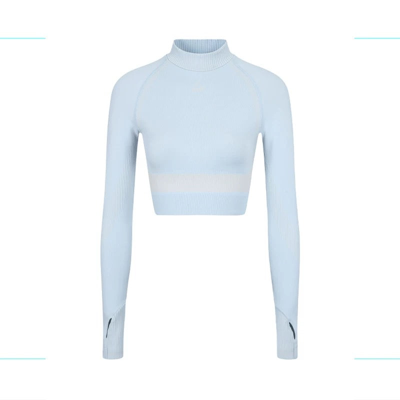 EDGII ED50AW13001&ED50AW13002 Integrated woven contrasting base top +yoga pants