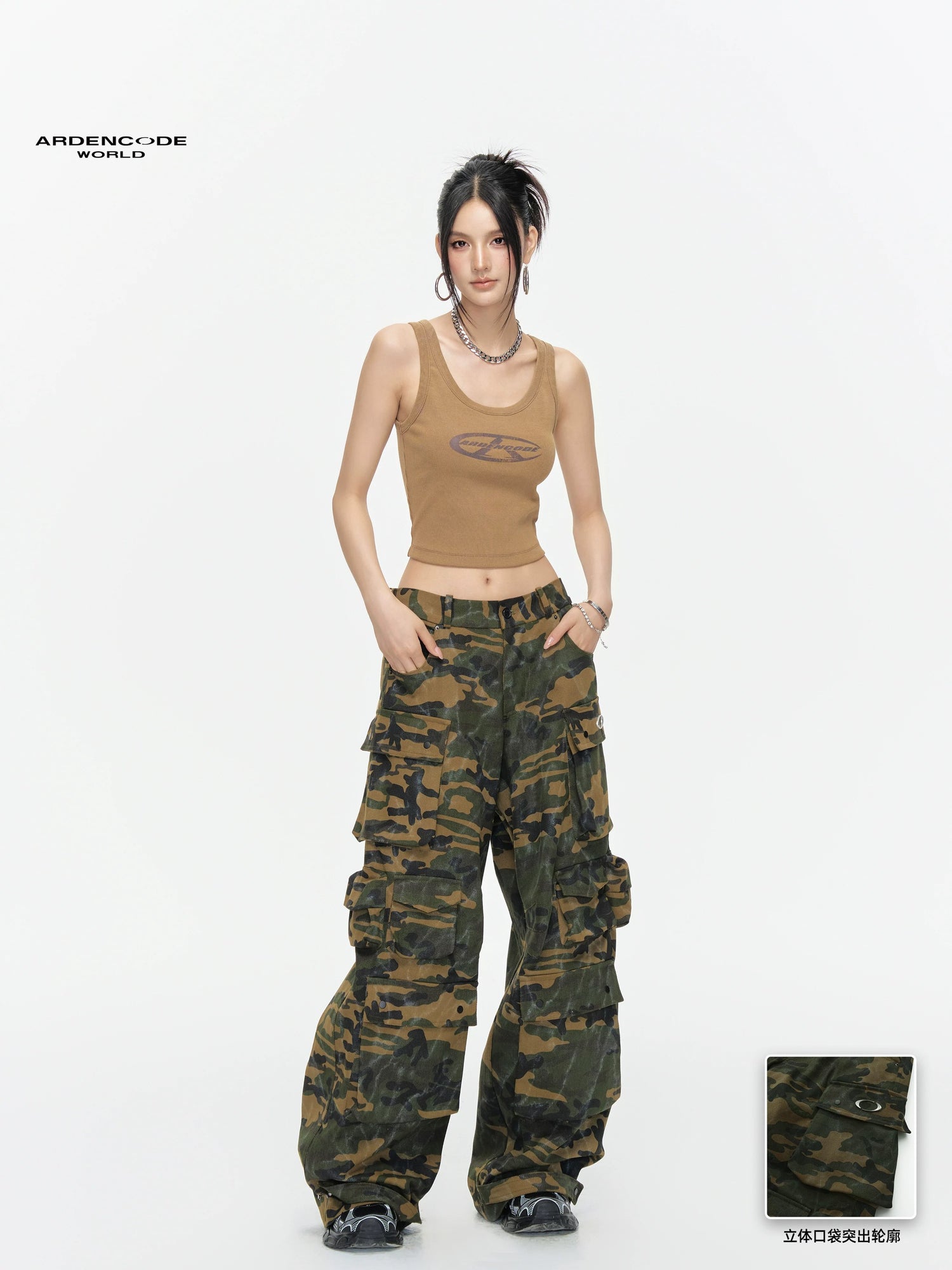 Arden Code Camouflage cargo pants