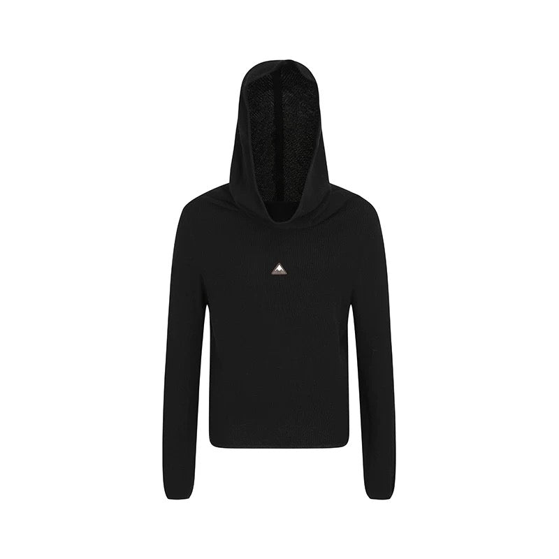EDGII ED50AW12011 Hooded scarf knit base shirt