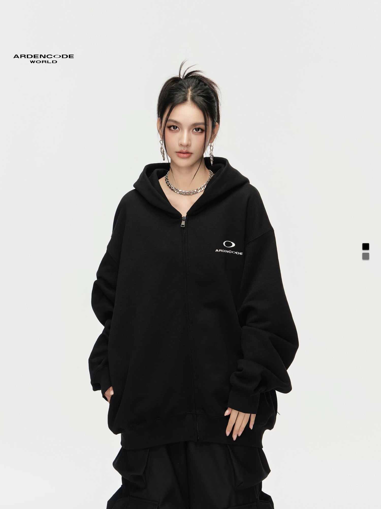 Arden Code Heavy duty pure cotton hoodie jacket