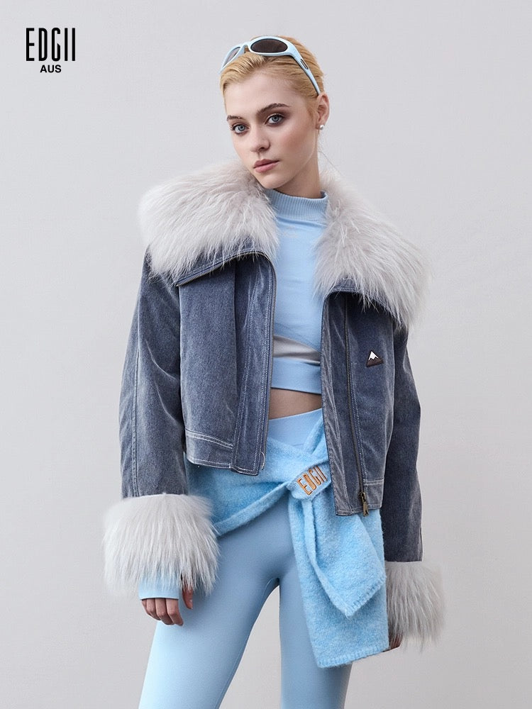 EDGII ED50AW1005 Cowboy plush fur coat