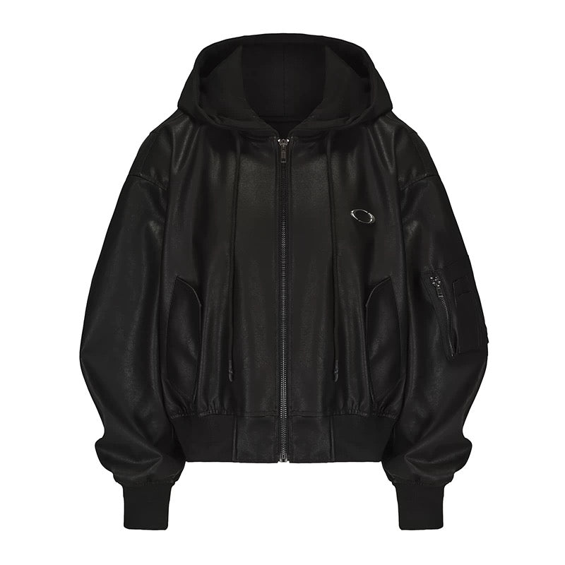Arden Code Baseball leather jacket