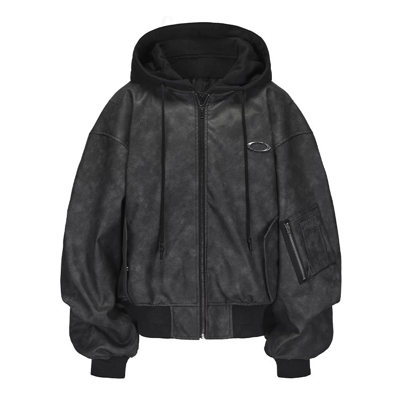 Arden Code Baseball leather jacket