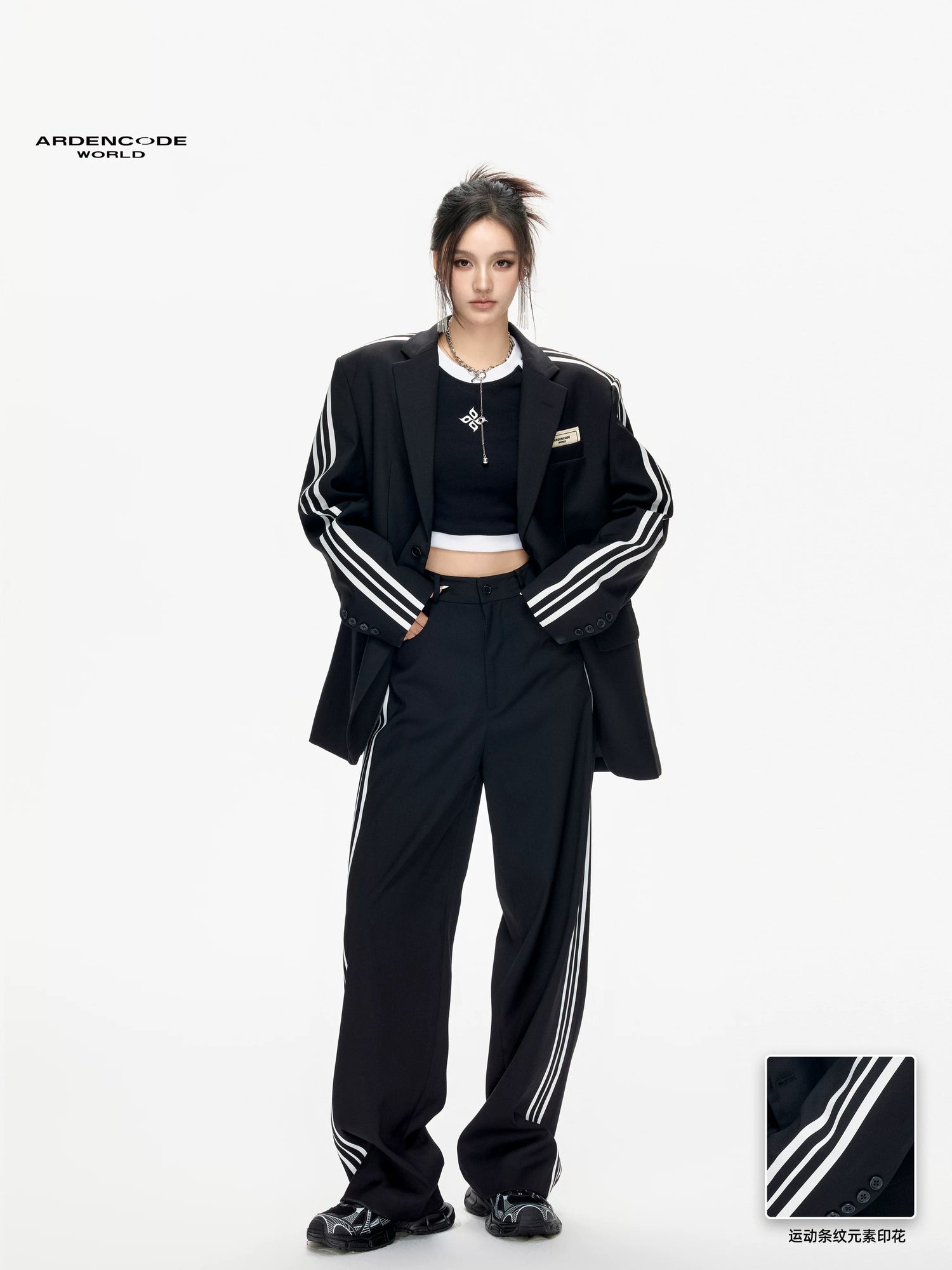 Arden Code Loose blend suit jacket