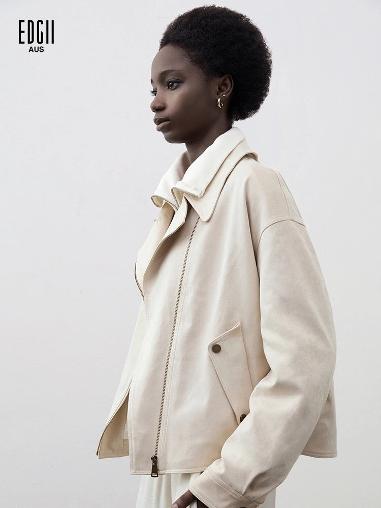 EDGII ED50AW1006 Silhouette fur coat