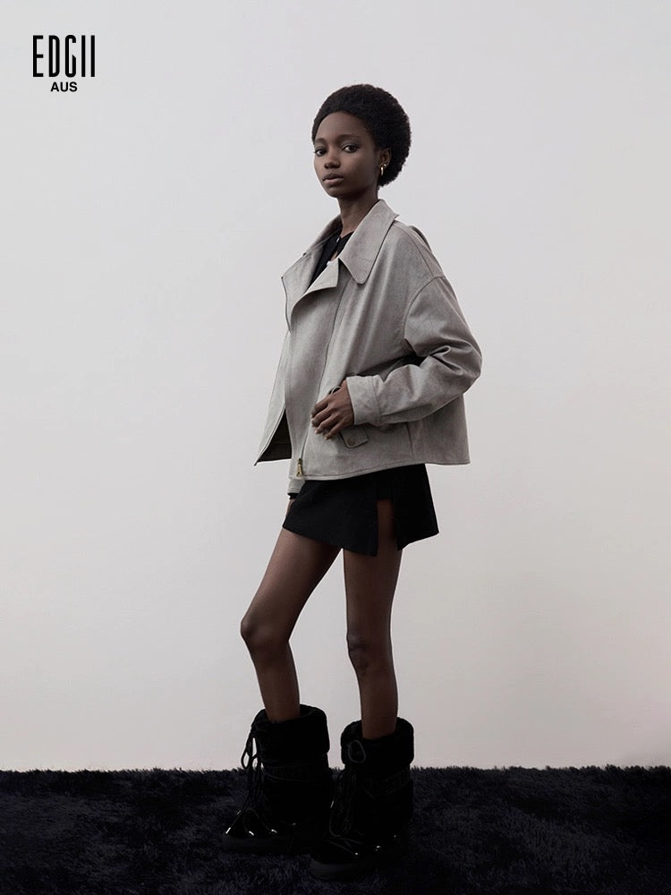 EDGII ED50AW1006 Silhouette fur coat