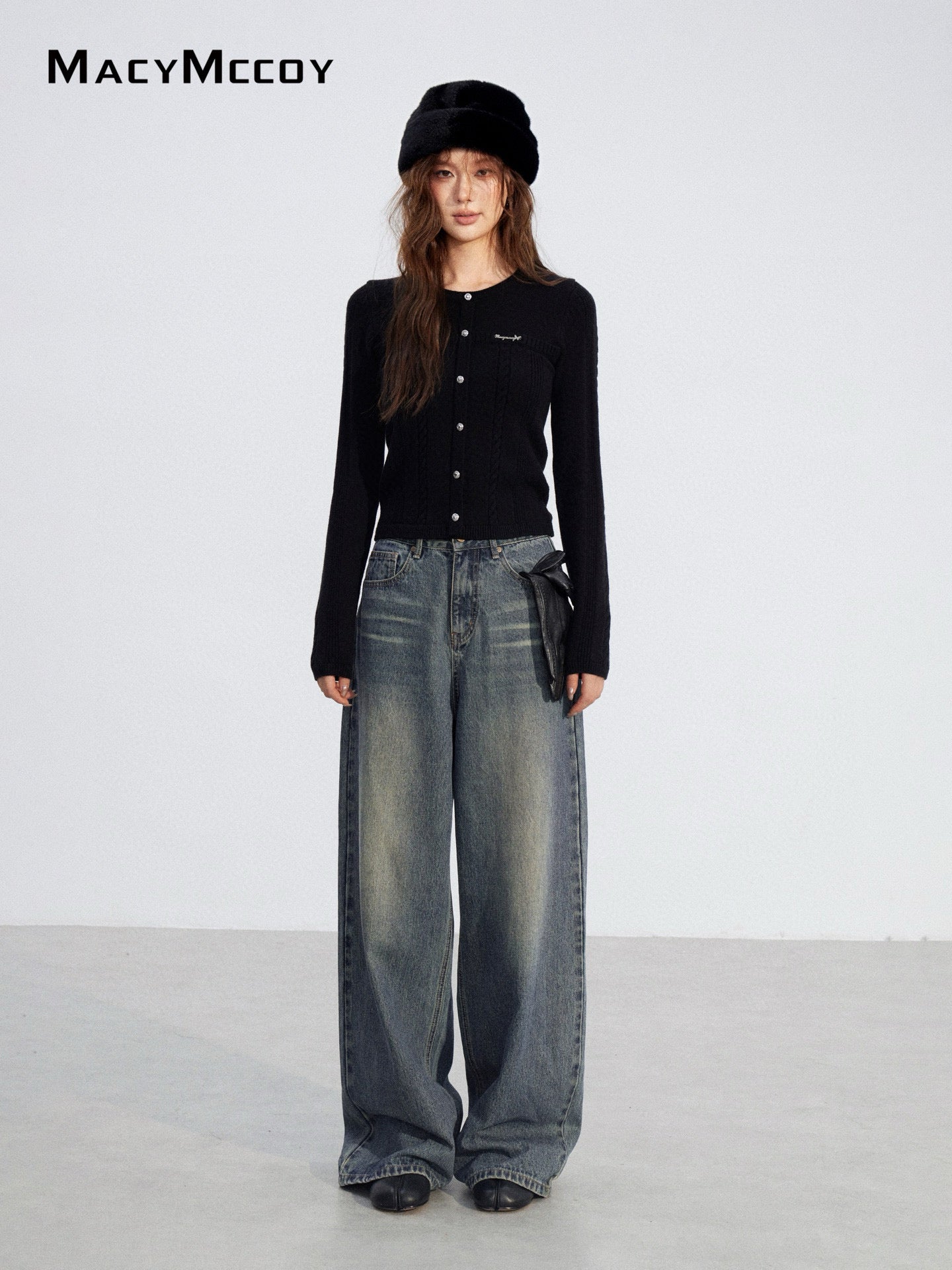 MacyMccoy MMC2025216 Twisted Knitted Top