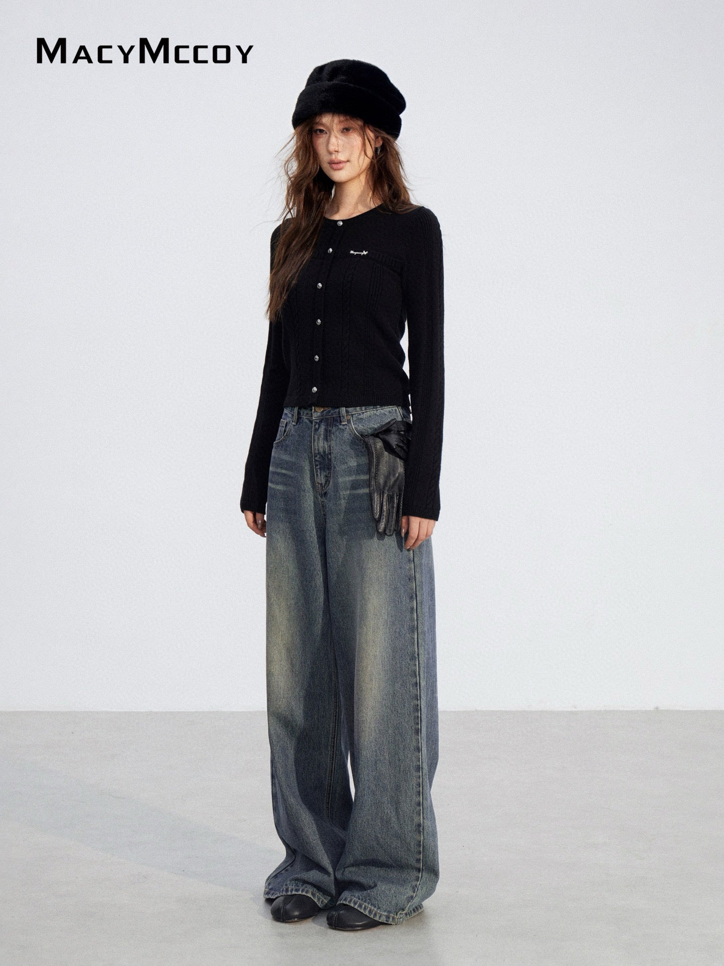 MacyMccoy MMC2025216 Twisted Knitted Top