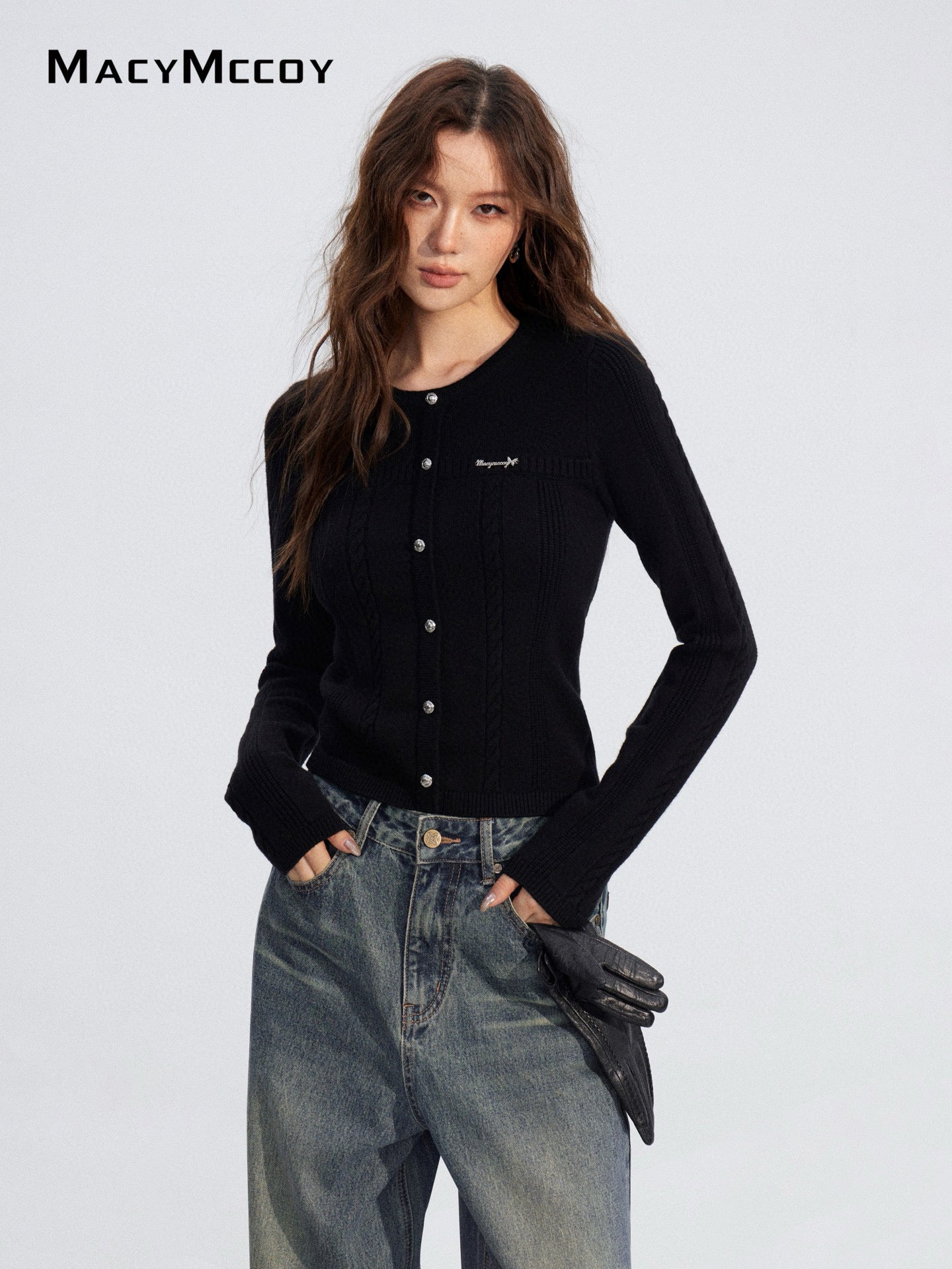 MacyMccoy MMC2025216 Twisted Knitted Top