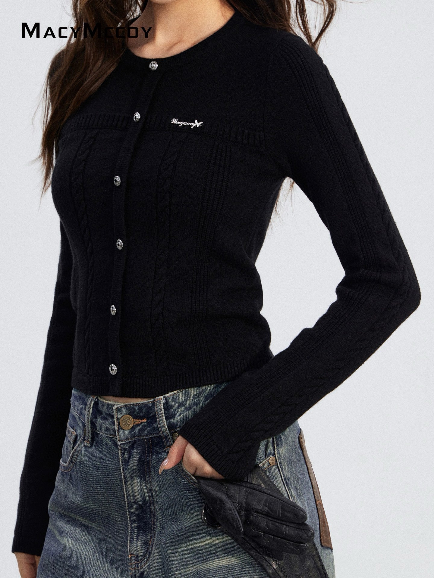 MacyMccoy MMC2025216 Twisted Knitted Top