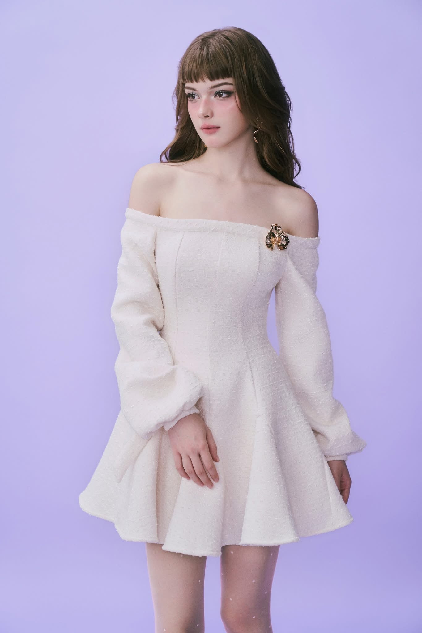 Deliciae TIFFANY DRESS (WHITE)