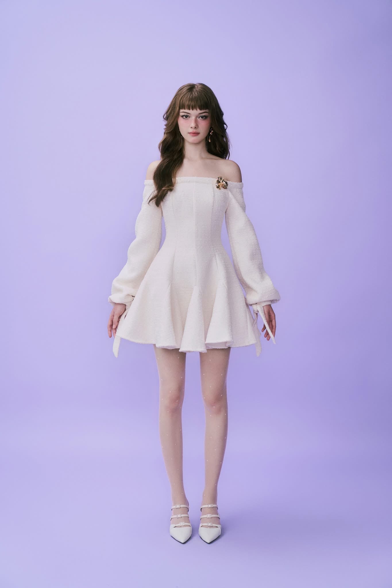 Deliciae TIFFANY DRESS (WHITE)