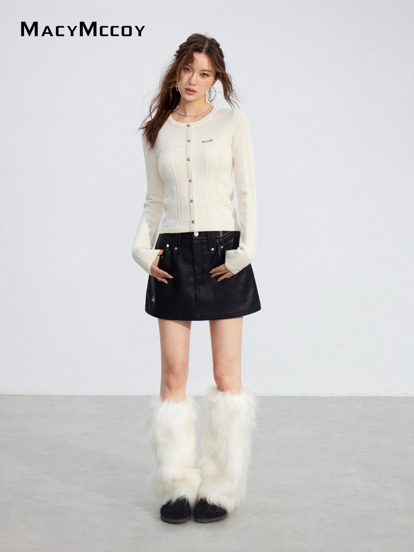 MacyMccoy MMC2025216 Twisted Knitted Top