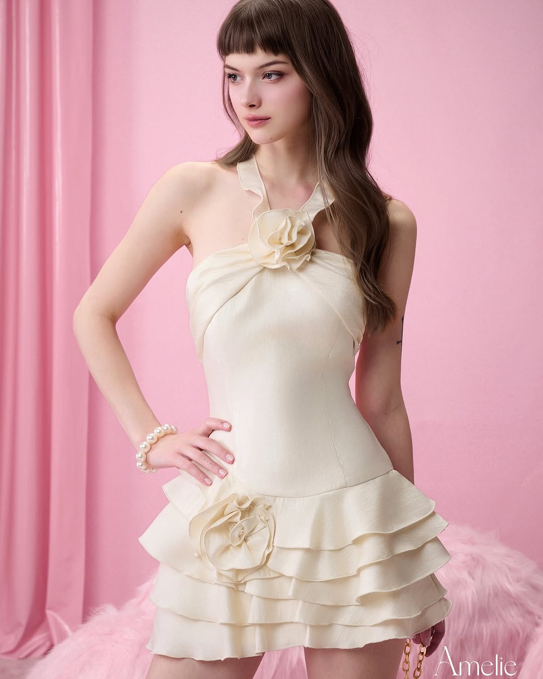 Amelie Illusion Dress