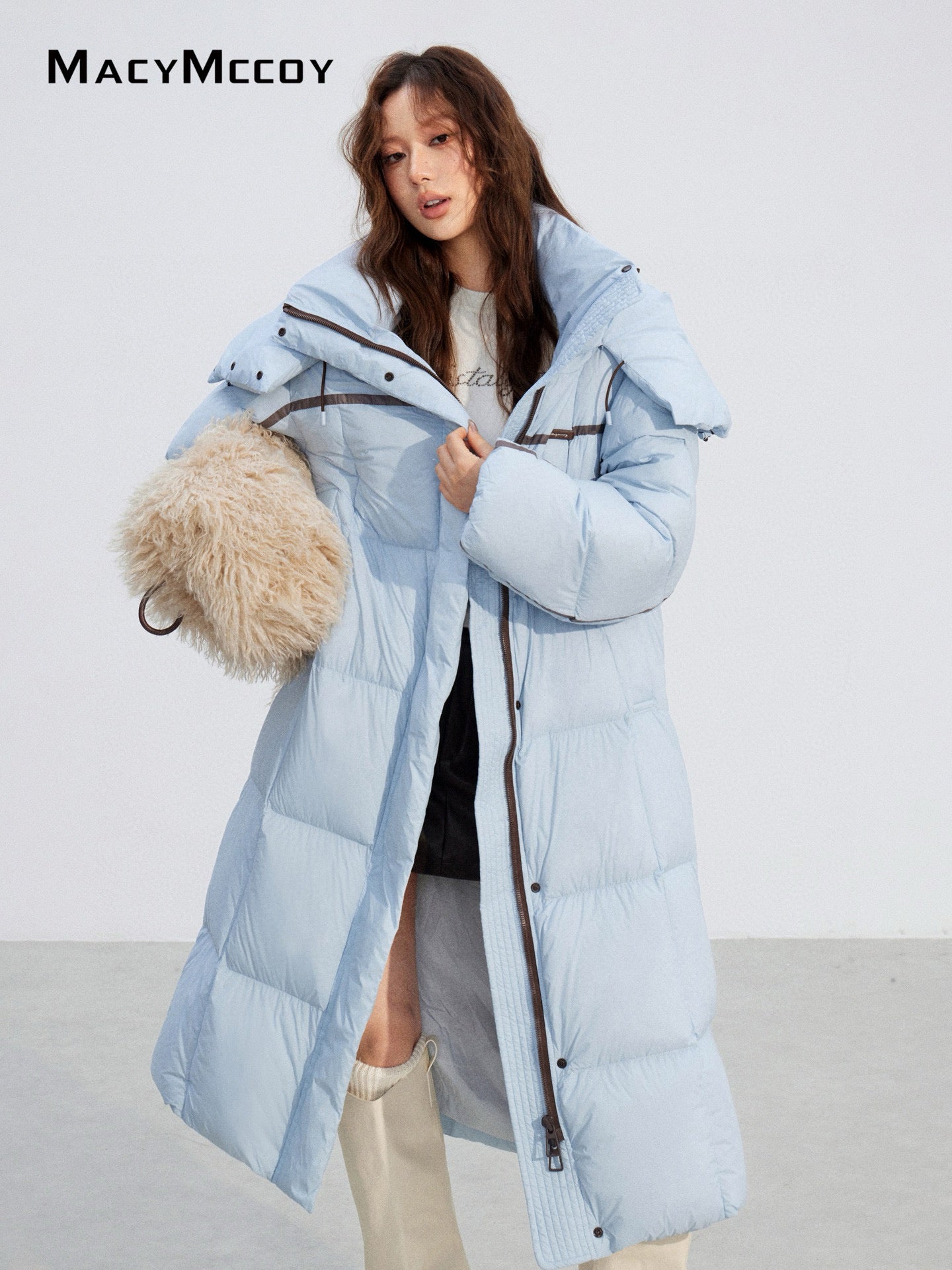 MacyMccoy MMC2025212 Hooded long down jacket