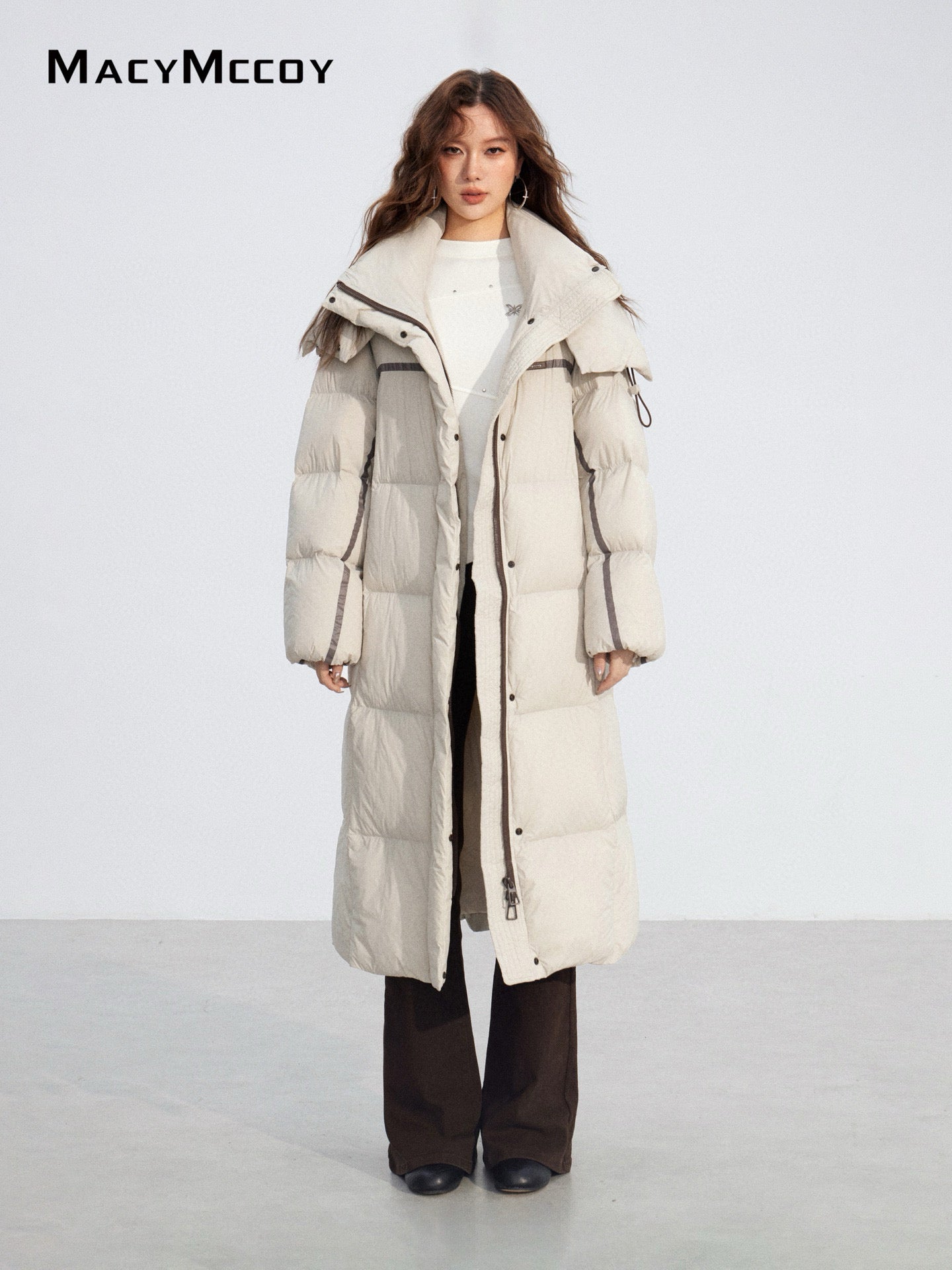MacyMccoy MMC2025212 Hooded long down jacket