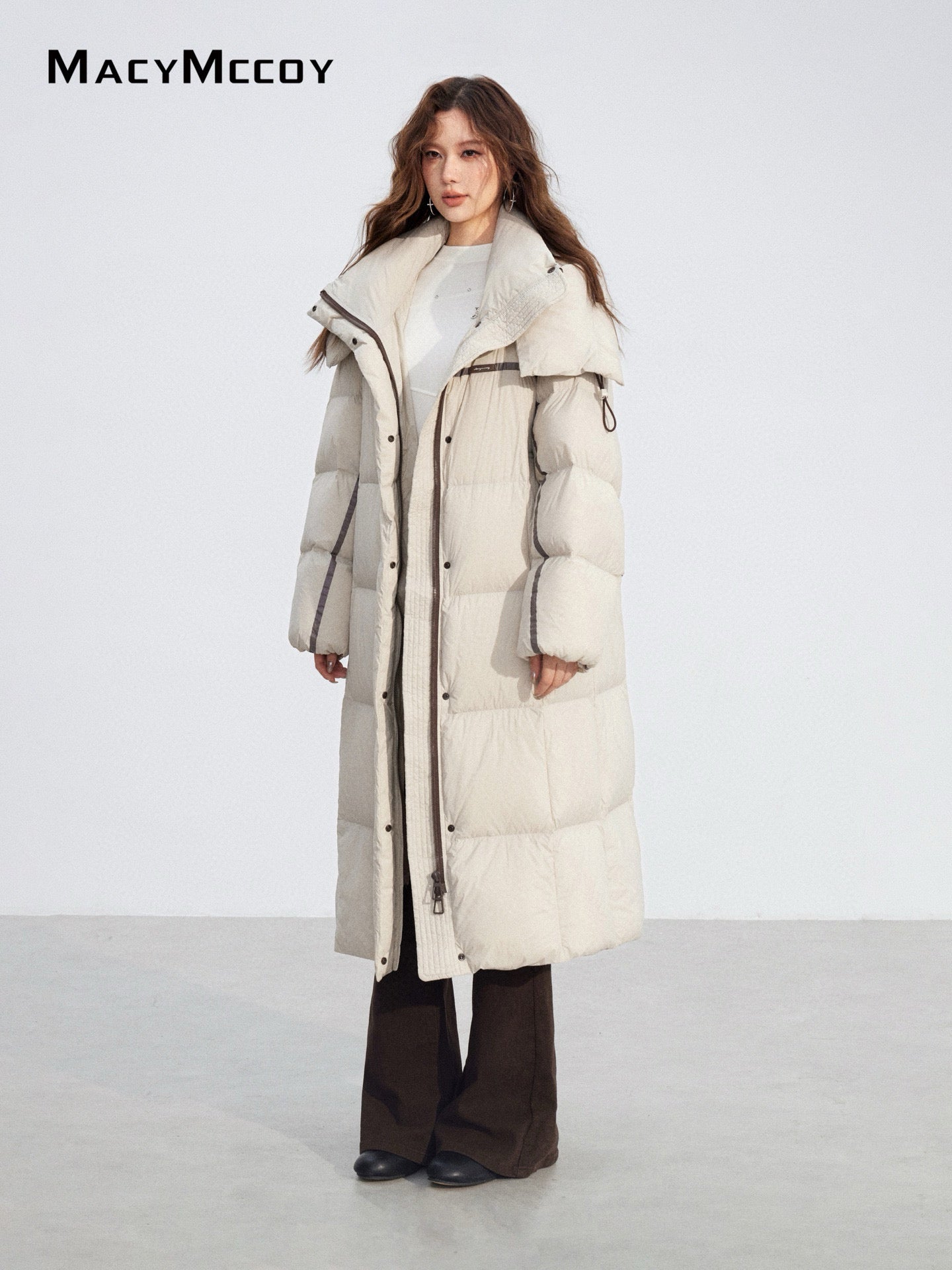 MacyMccoy MMC2025212 Hooded long down jacket